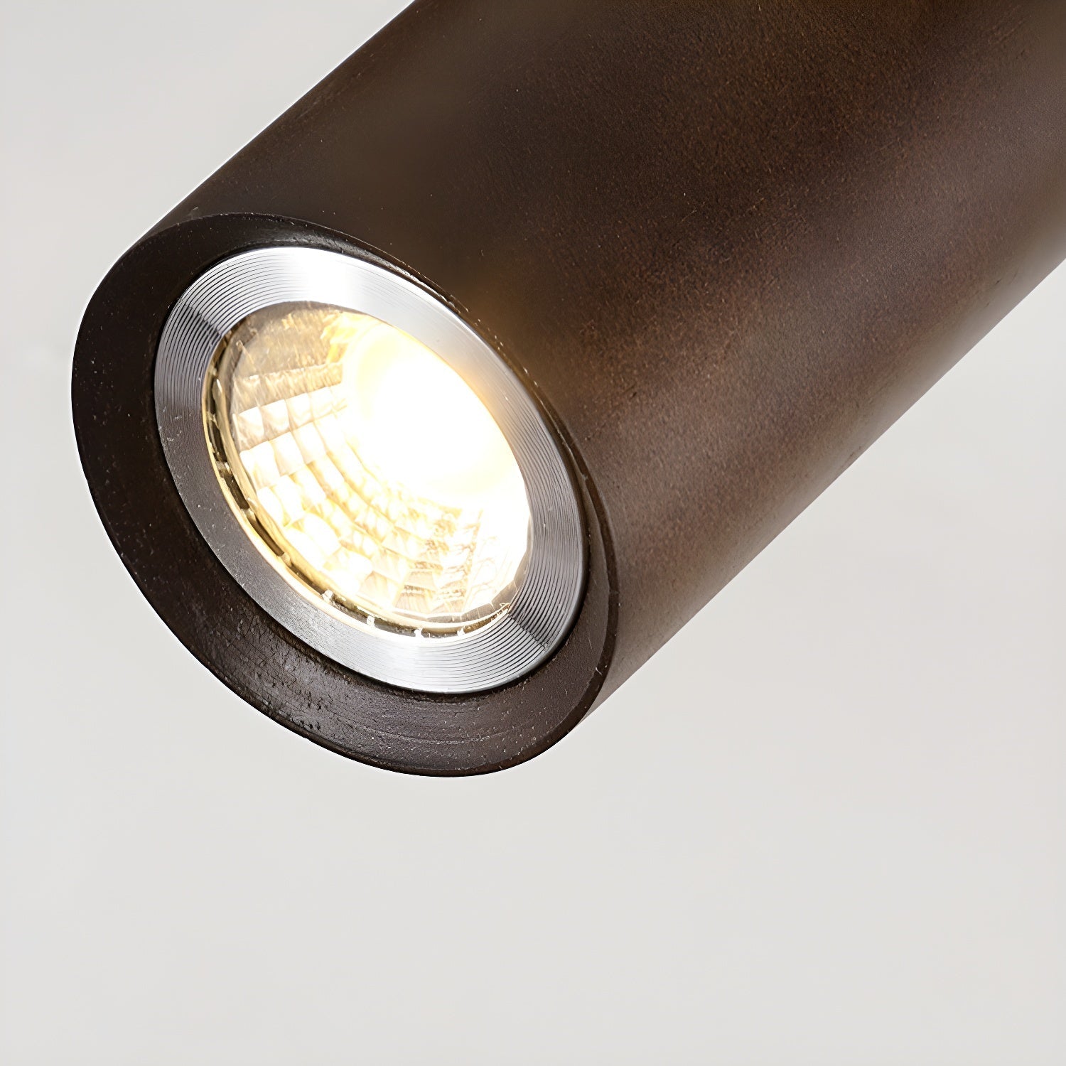 Solara Plafonnier poutre en bois naturel avec spot