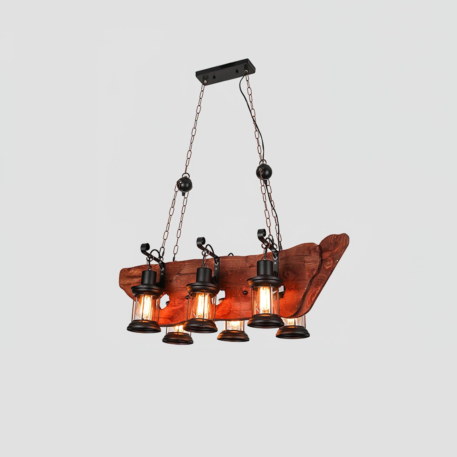 Aurzorir Lustre Bois Vintage