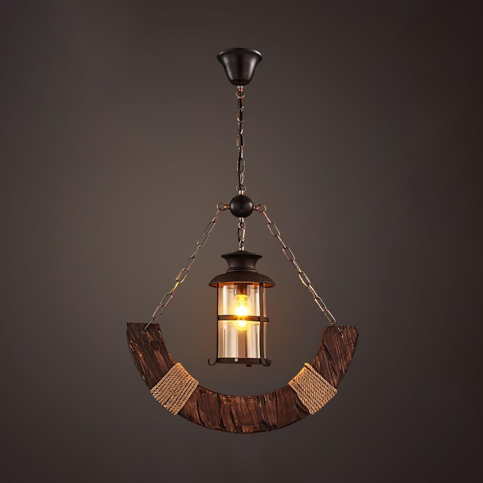 Aurzorir Lustre Bois Vintage