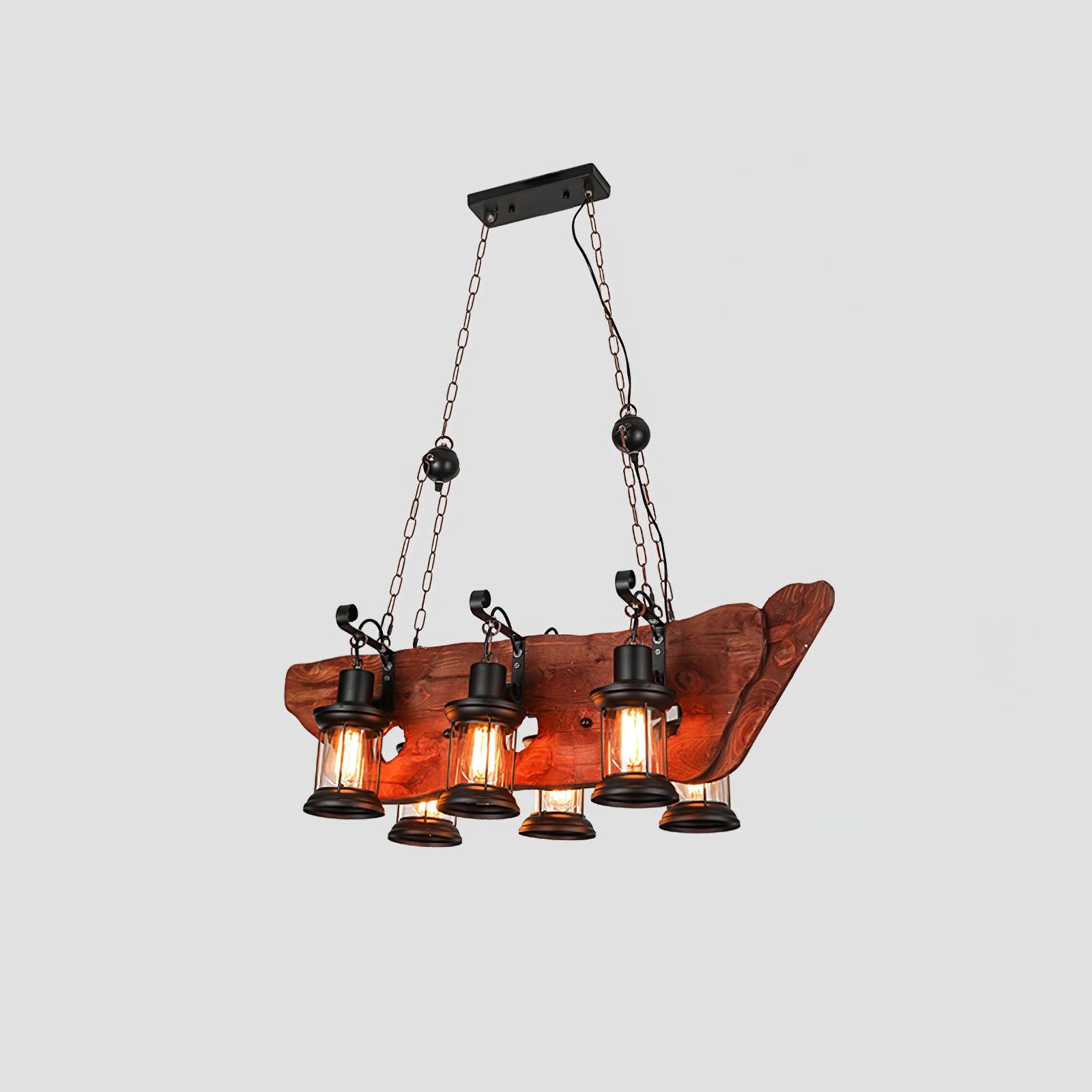 Aurzorir Lustre Bois Vintage