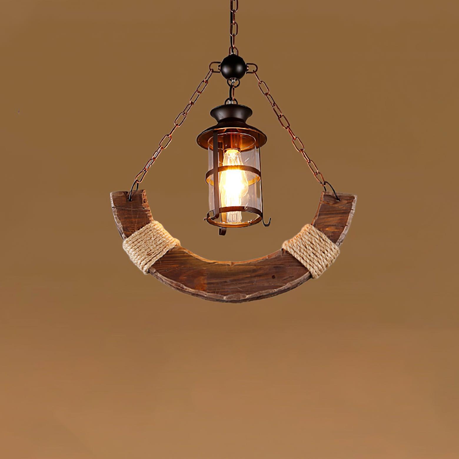 Aurzorir Lustre Bois Vintage