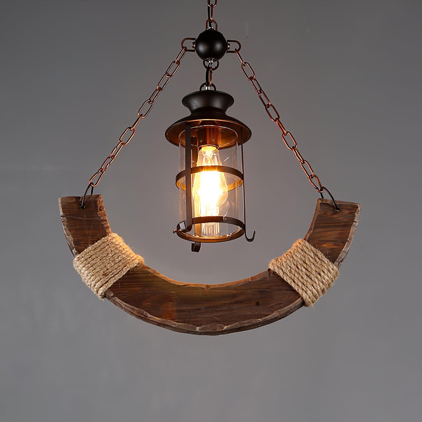 Aurzorir Lustre Bois Vintage