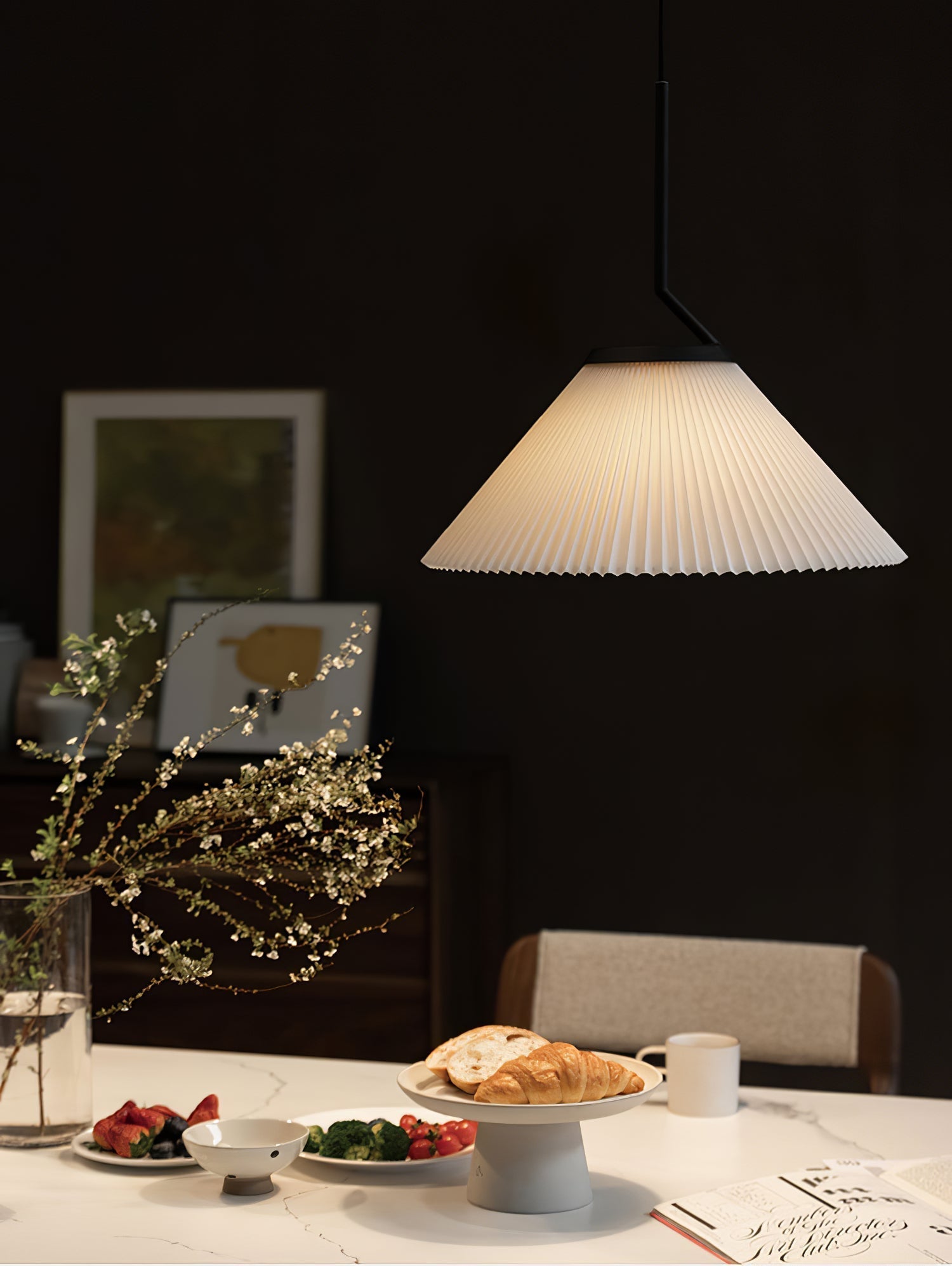 Nebra Plissé Suspension Tissu Minimaliste