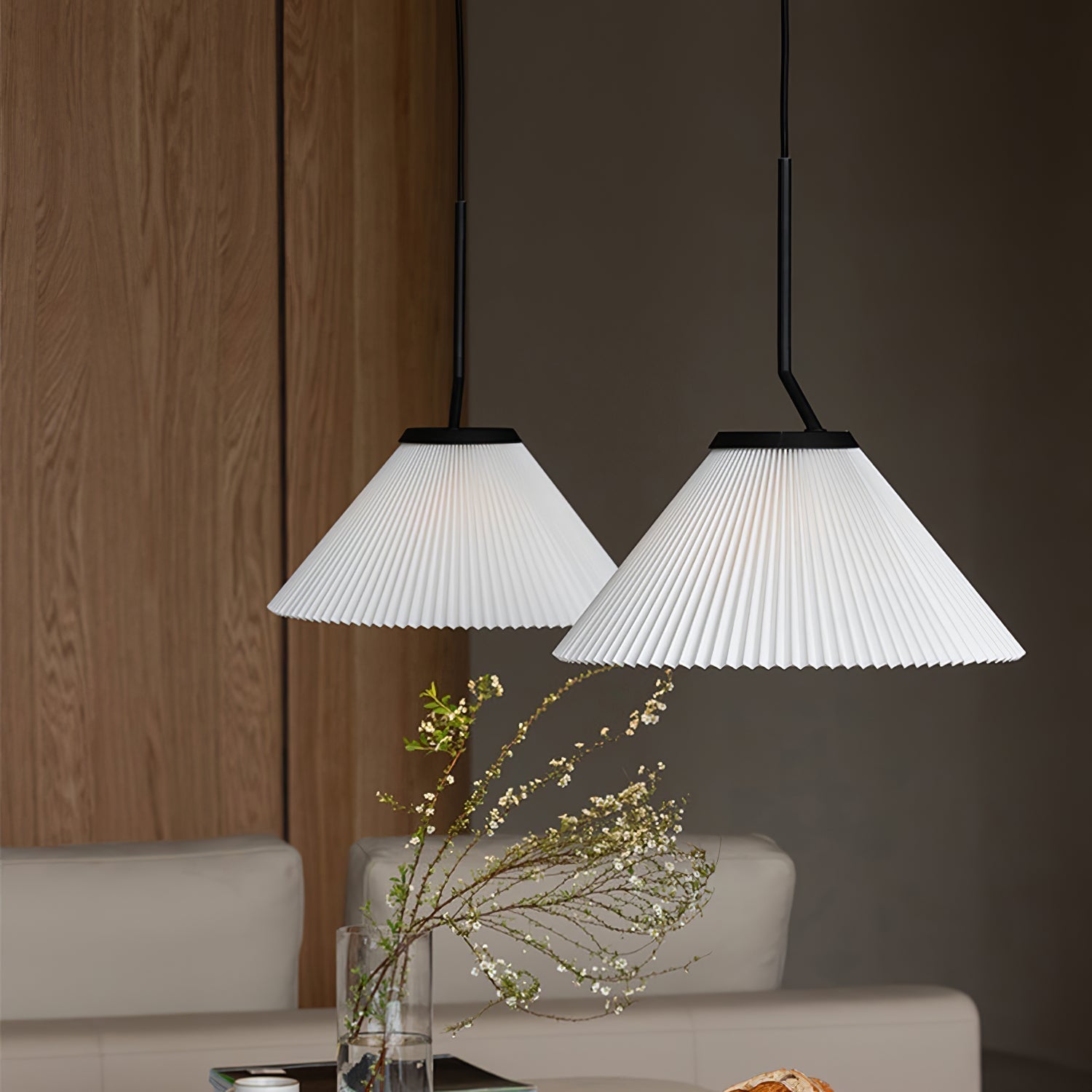 Nebra Plissé Suspension Tissu Minimaliste