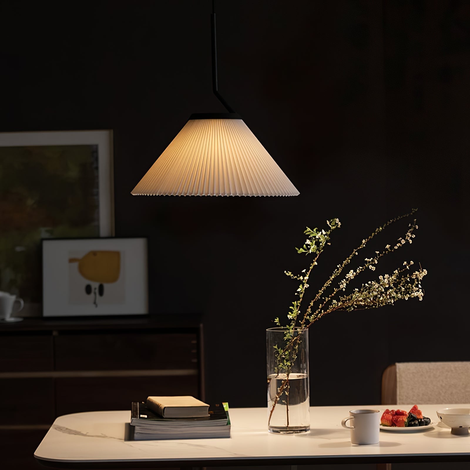 Nebra Plissé Suspension Tissu Minimaliste