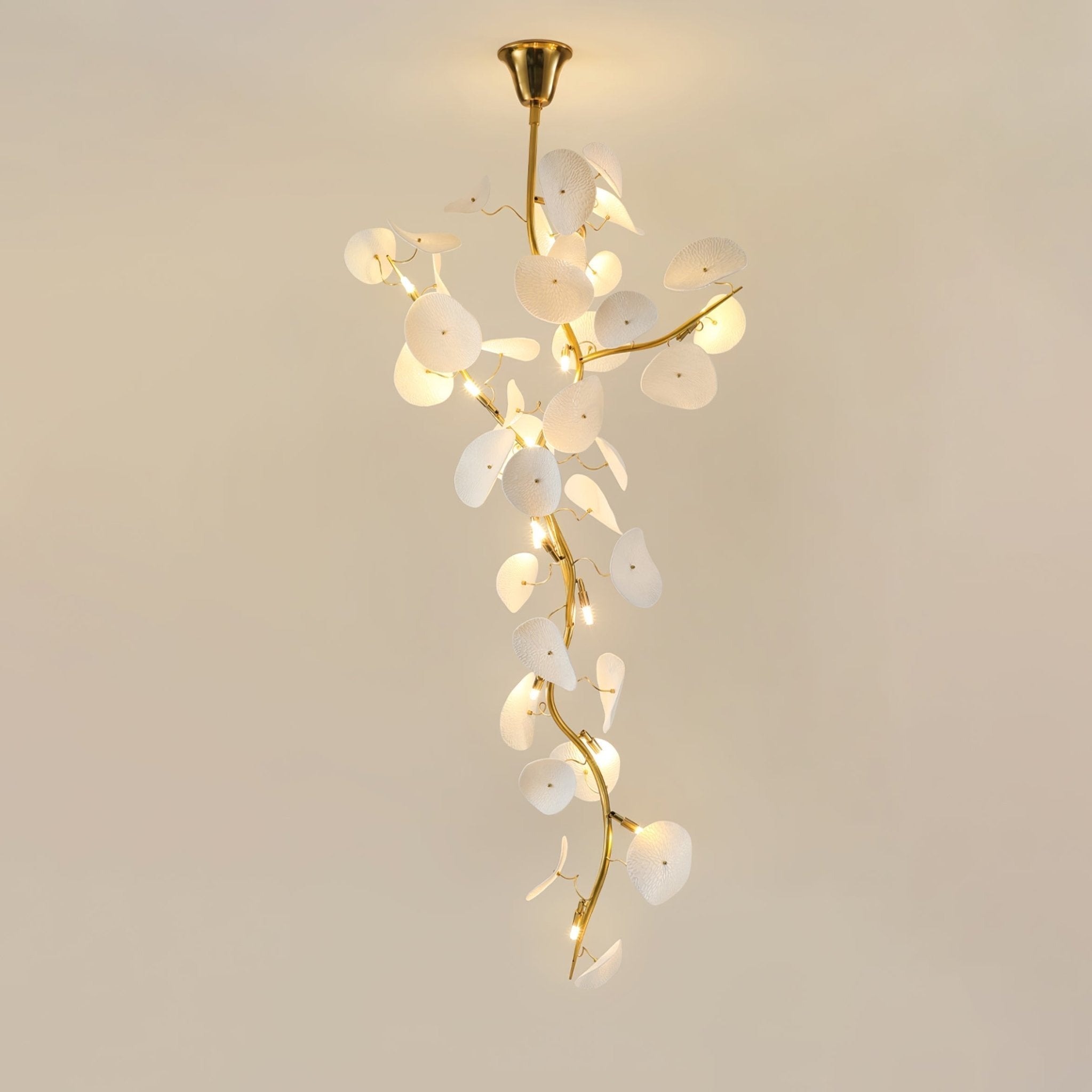 Orthair Lustre en Céramique et Laiton Branche