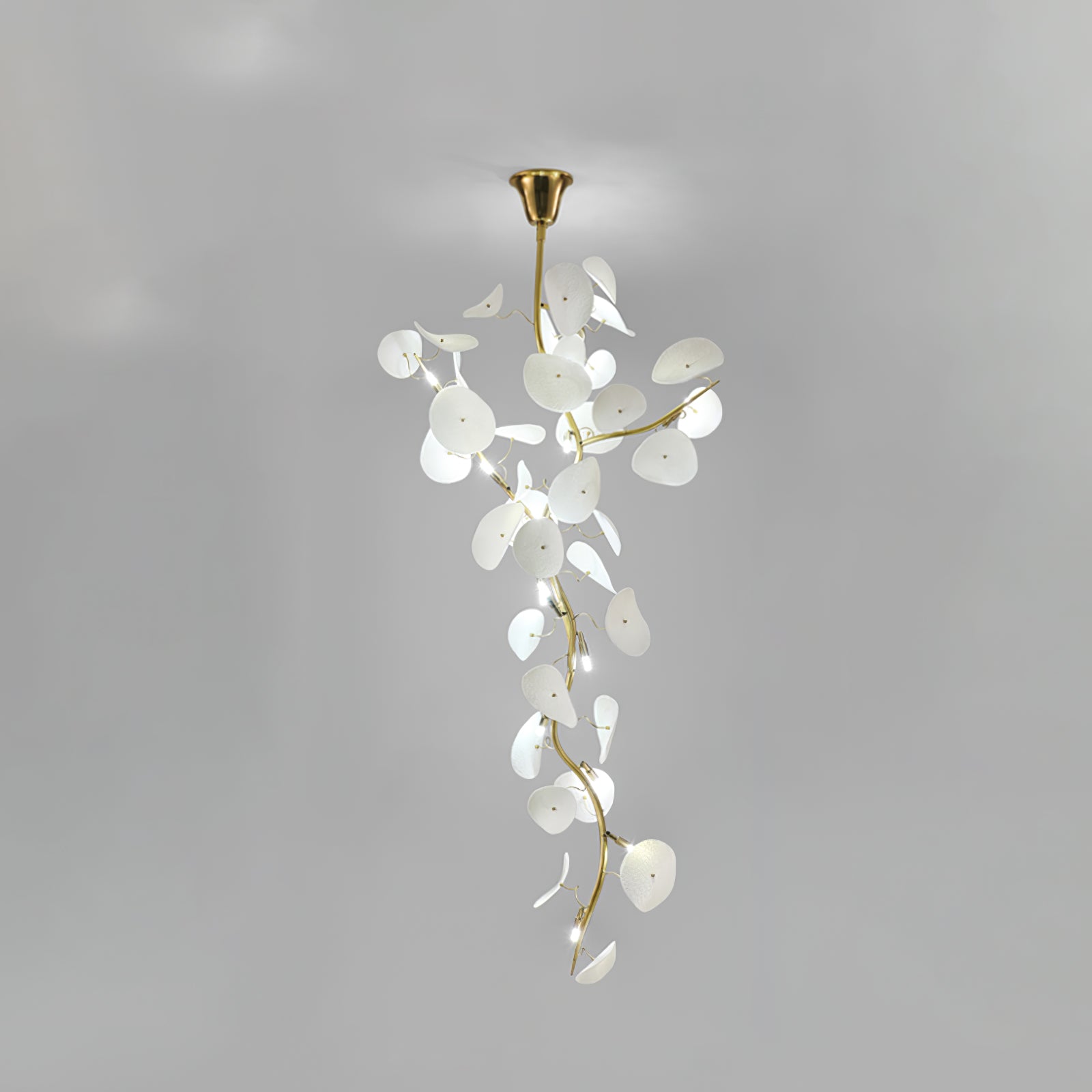 Orthair Lustre en Céramique et Laiton Branche