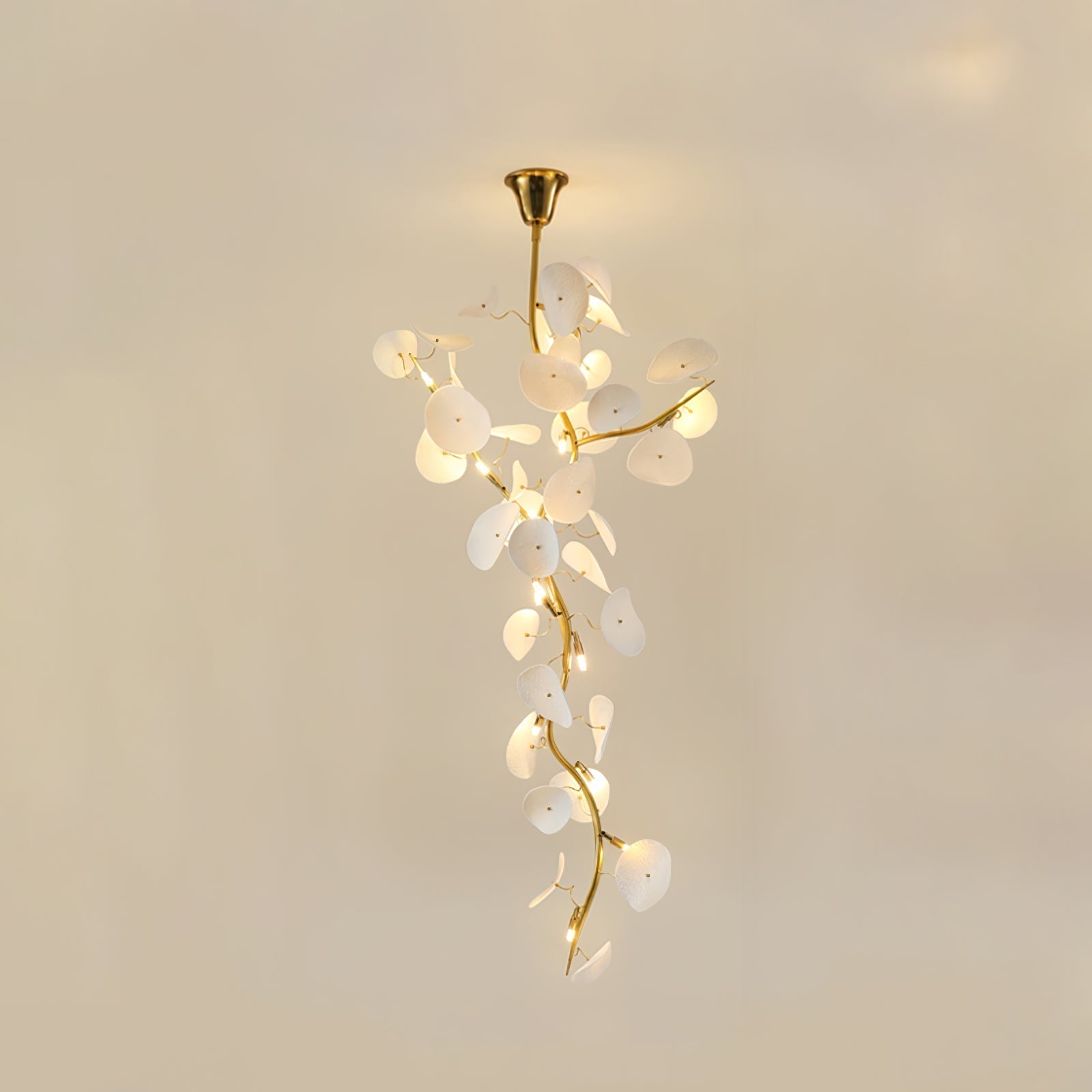 Orthair Lustre en Céramique et Laiton Branche