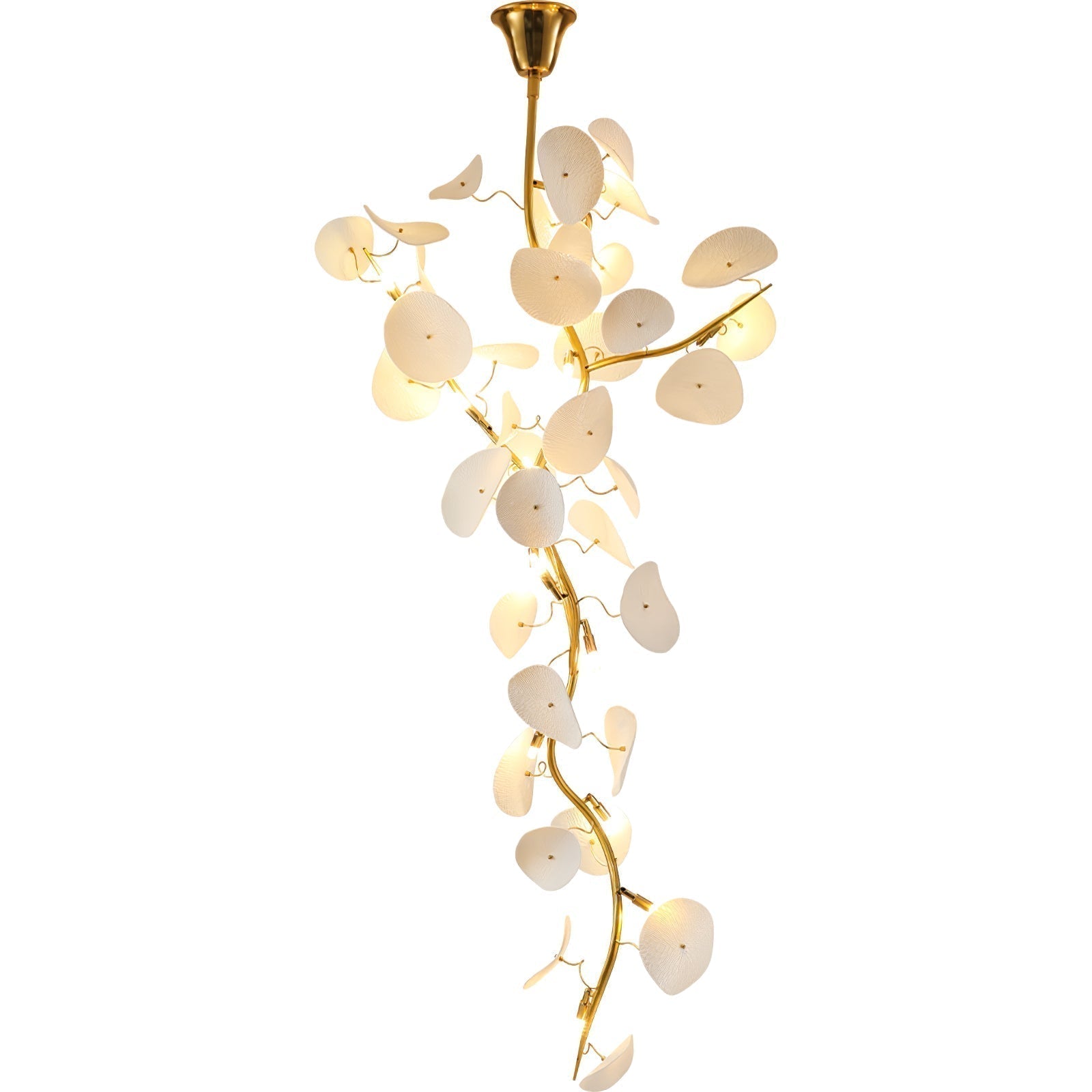 Orthair Lustre en Céramique et Laiton Branche