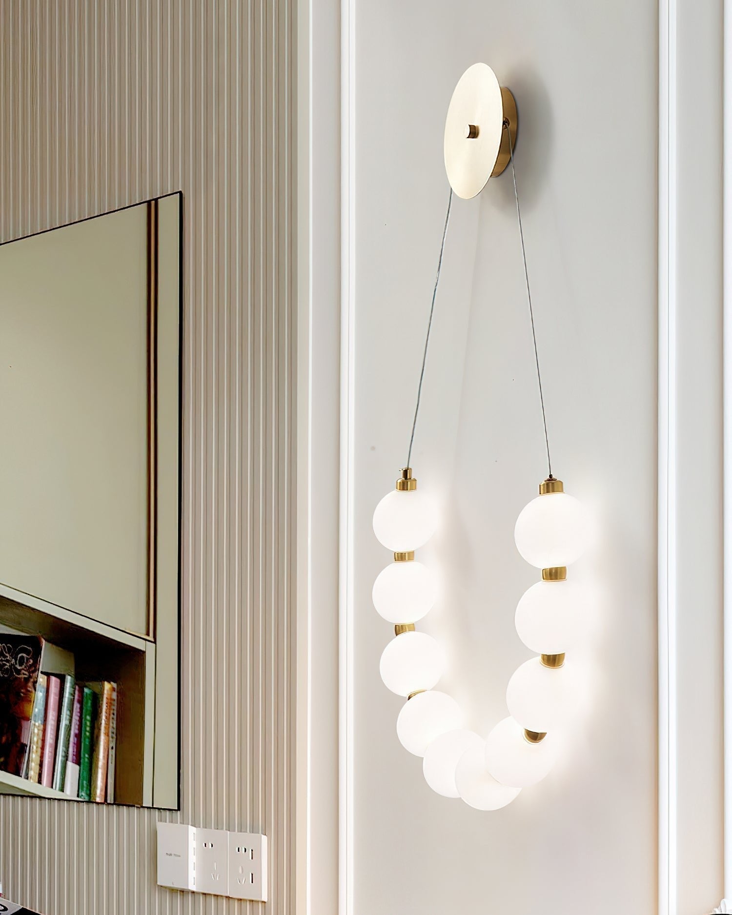 Ilirel Applique Murale Art Collier Anneau en Laiton