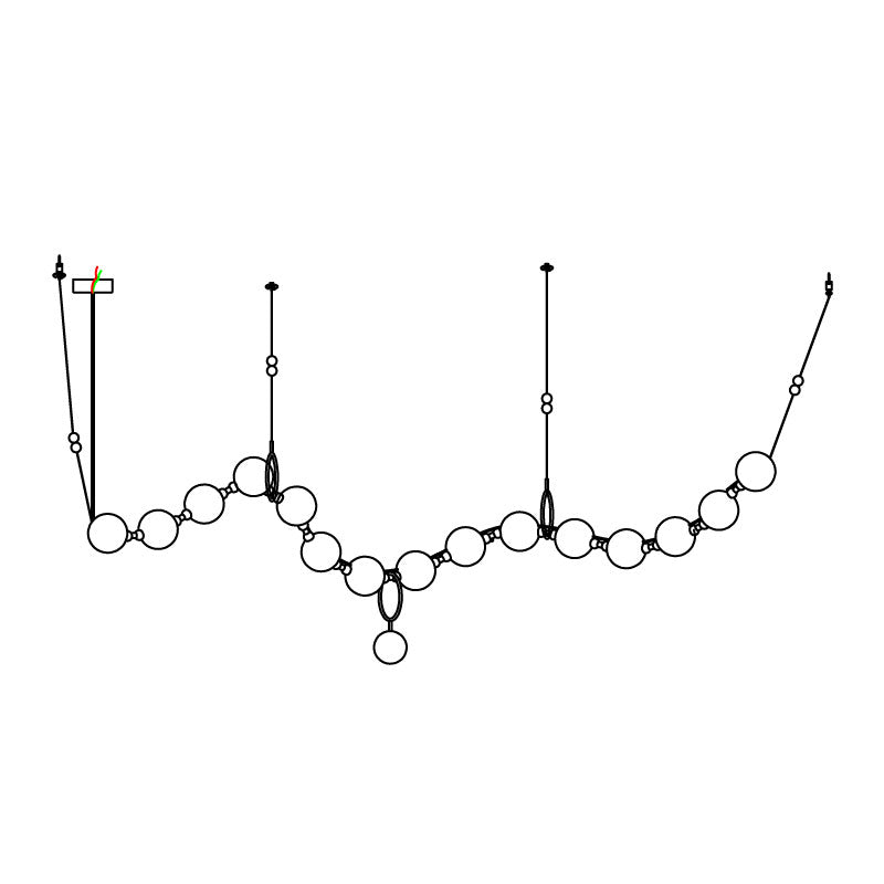 Lustra Suspension Lampe Collier en Verre