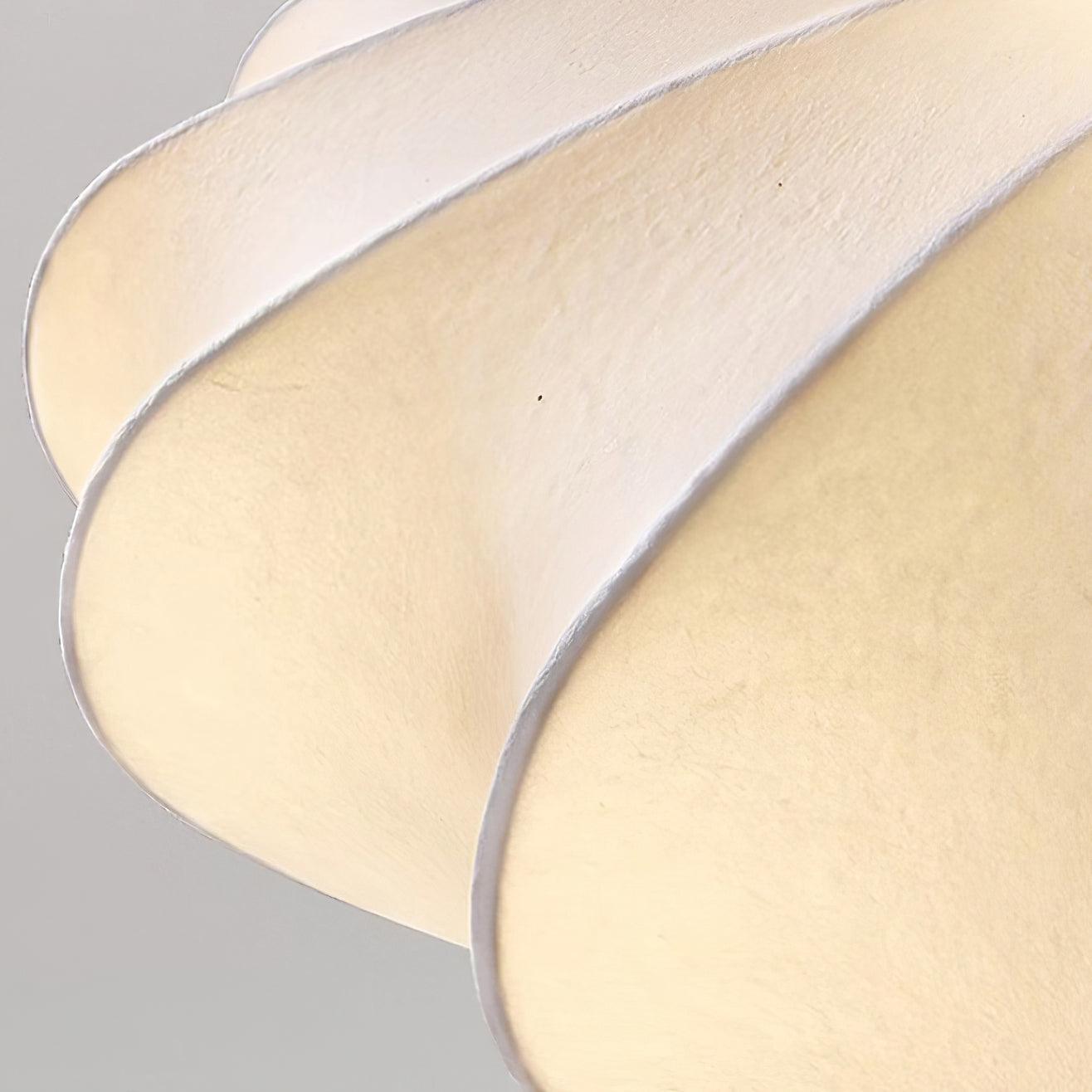 Solara Plafonnier Tissu Coquillage Sculptural Élégant
