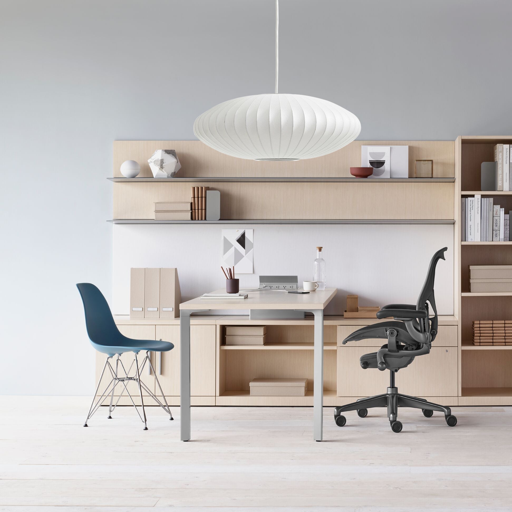 Solarnce Suspension Minimaliste en Soie et Acier