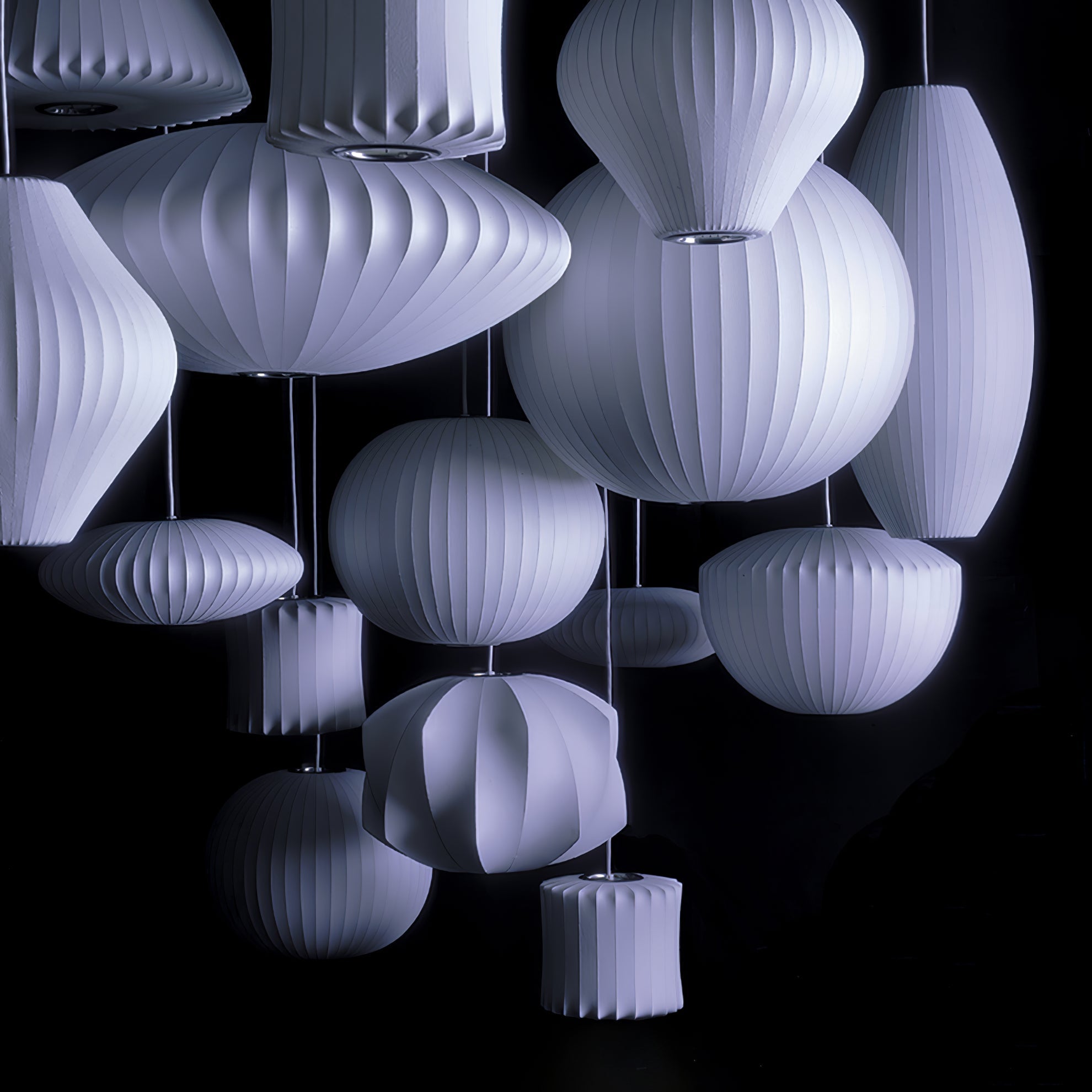 Solarnce Suspension Minimaliste en Soie et Acier