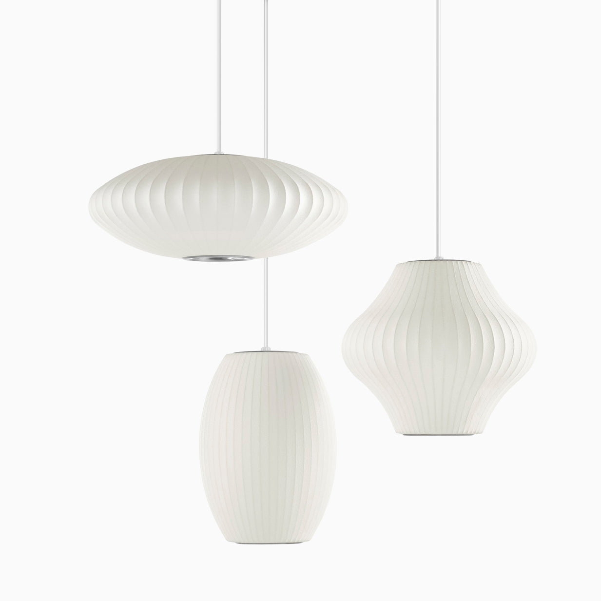 Nebula Lampe Suspendue en Soie de Mûrier Boule