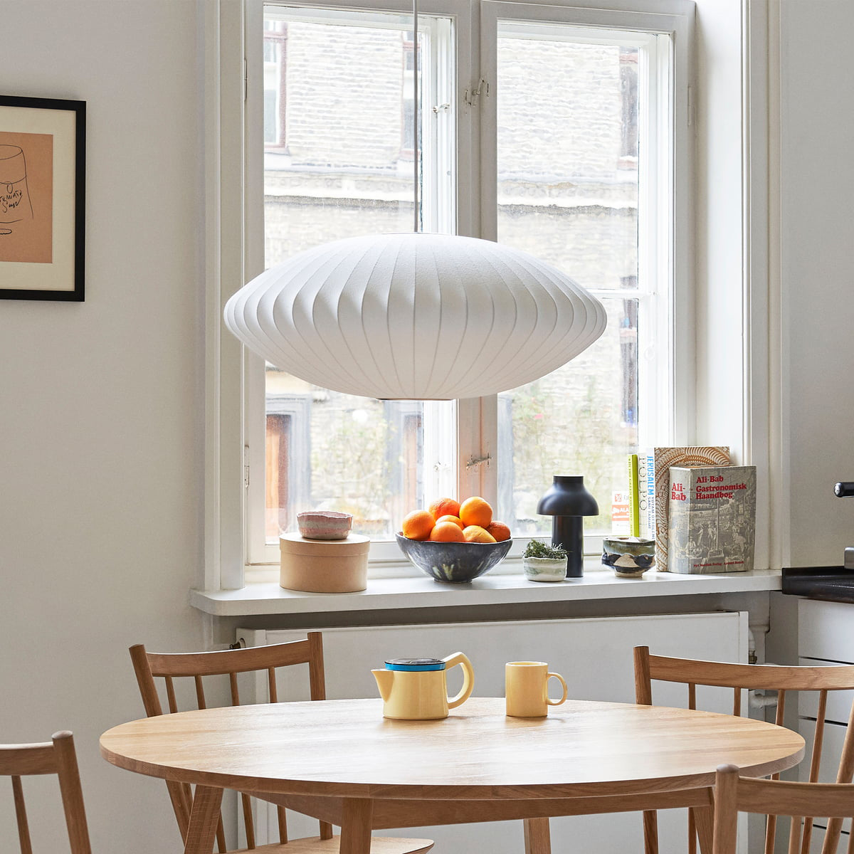 Solarnce Suspension Minimaliste en Soie et Acier