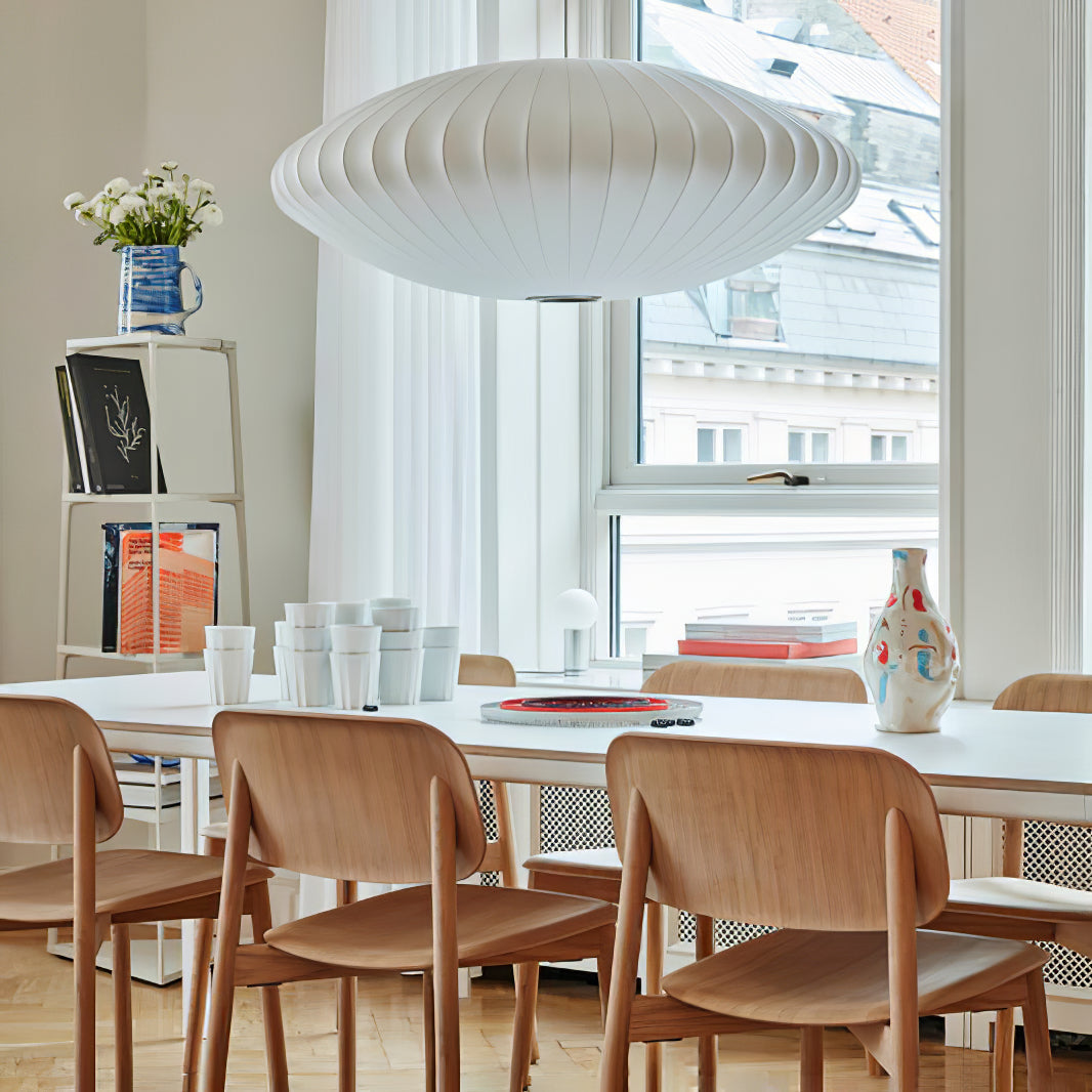 Nebula Lampe Suspendue en Soie de Mûrier Boule