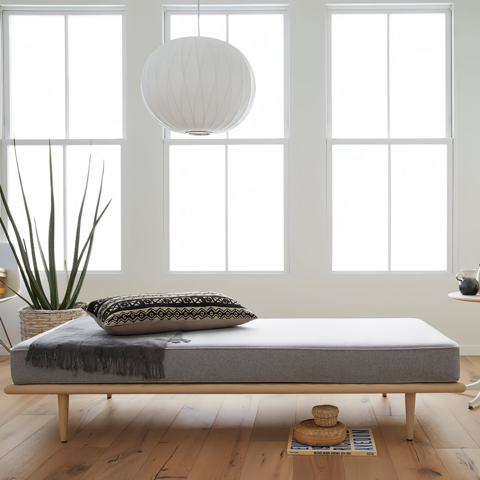 Solarnce Suspension Minimaliste en Soie et Acier