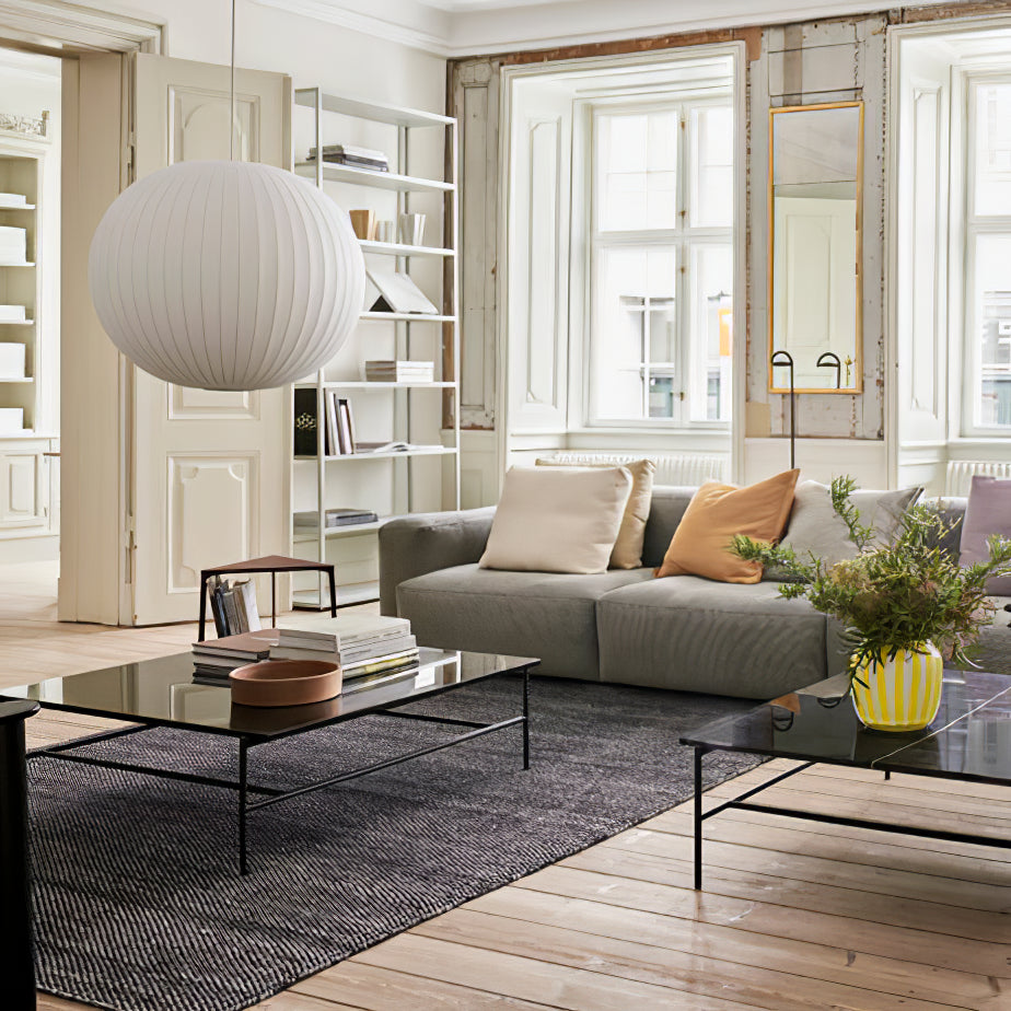 Solarnce Suspension Minimaliste en Soie et Acier
