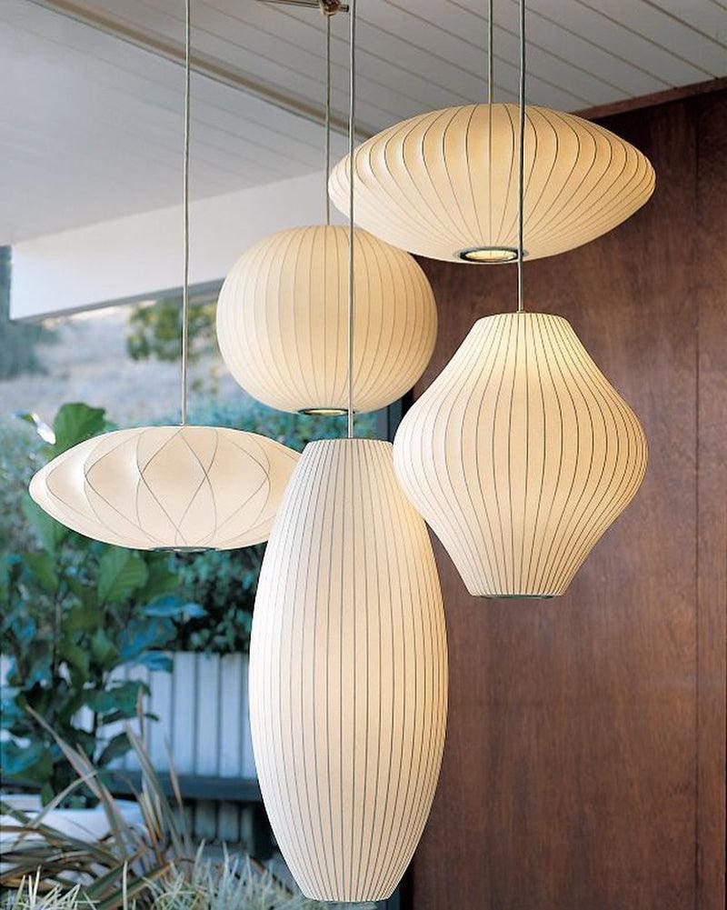 Nebula Lampe Suspendue en Soie de Mûrier Boule