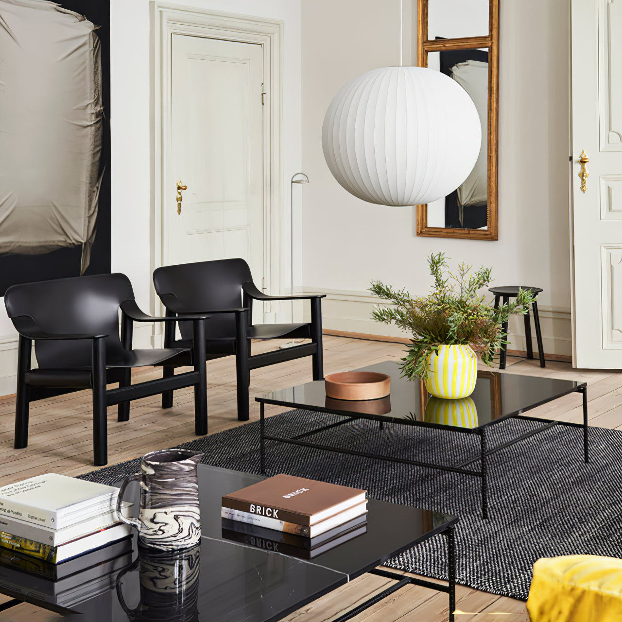 Solarnce Suspension Minimaliste en Soie et Acier