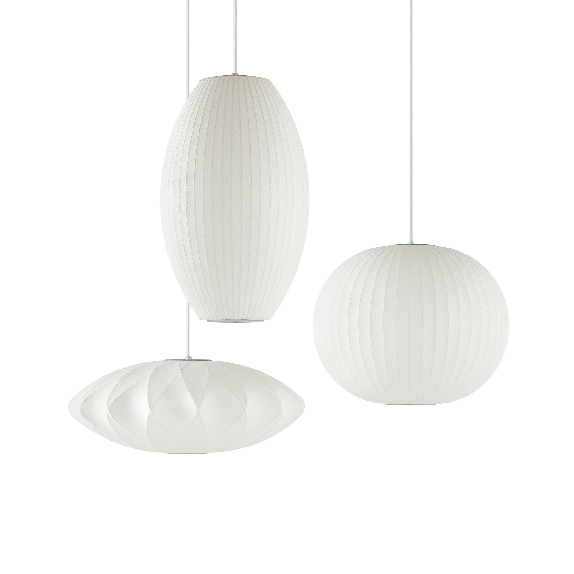 Nebula Lampe Suspendue en Soie de Mûrier Boule