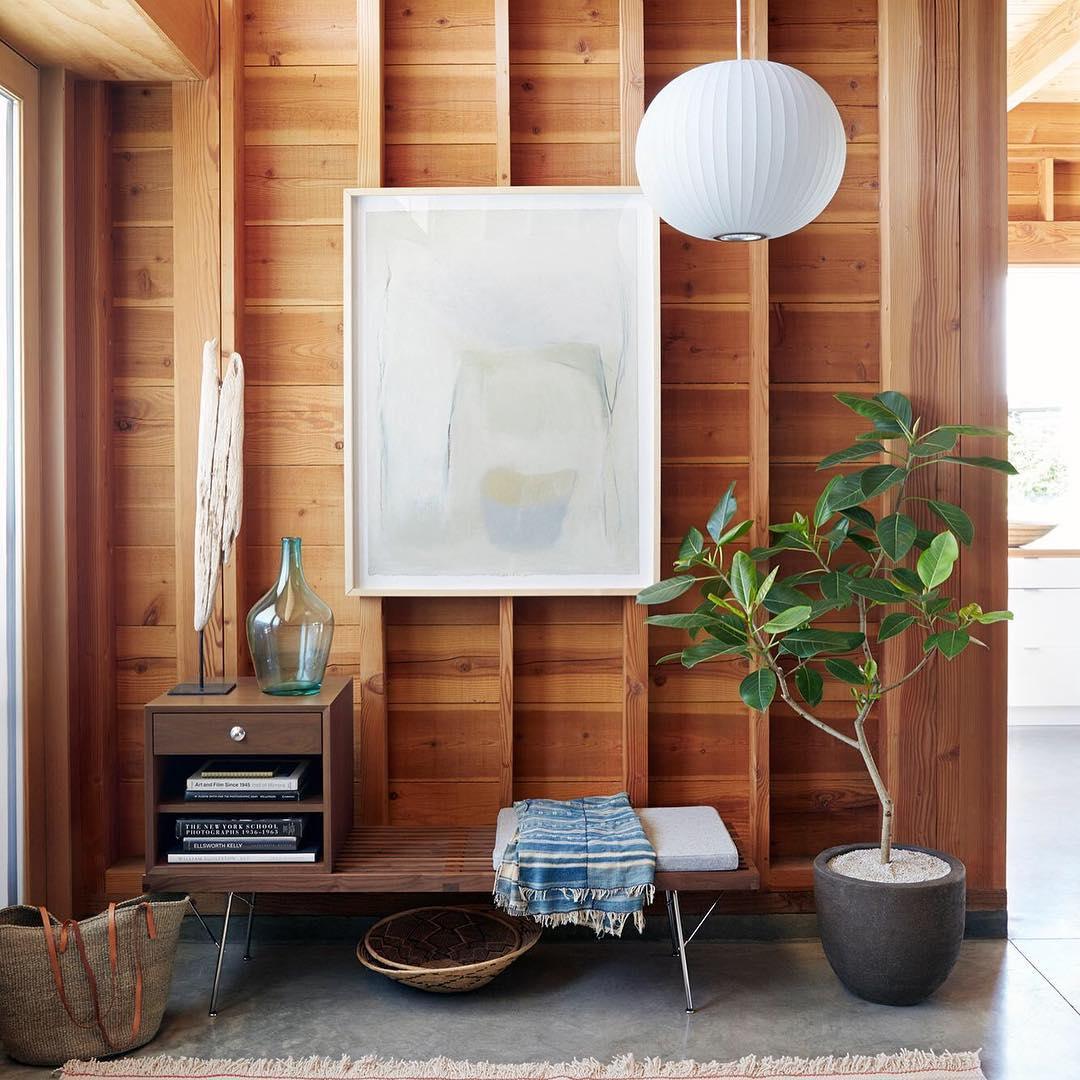 Solarnce Suspension Minimaliste en Soie et Acier