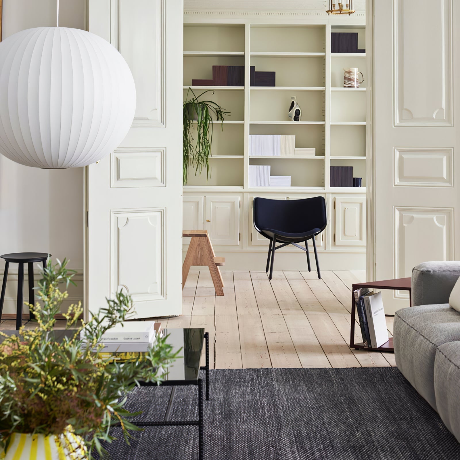 Solarnce Suspension Minimaliste en Soie et Acier