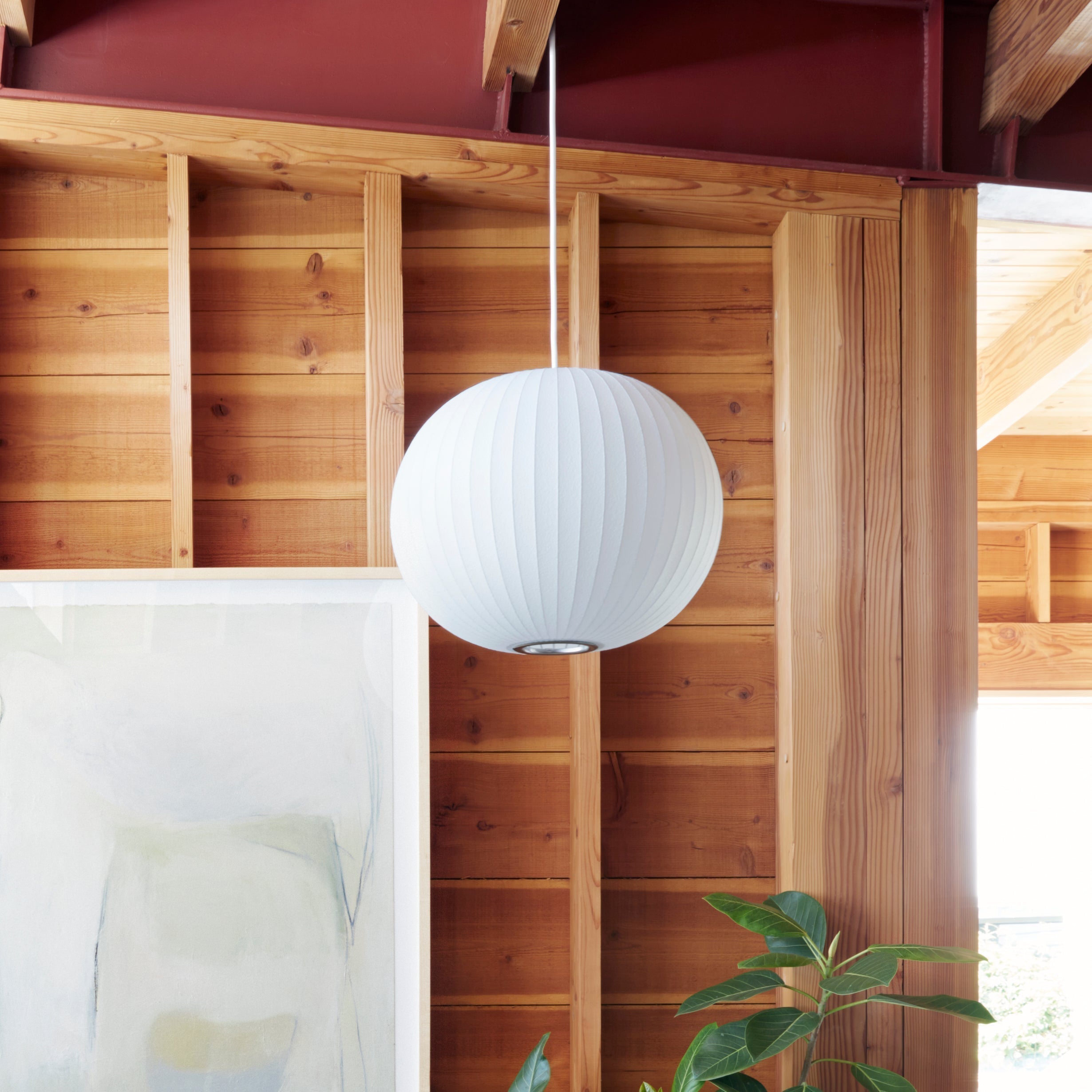 Solarnce Suspension Minimaliste en Soie et Acier