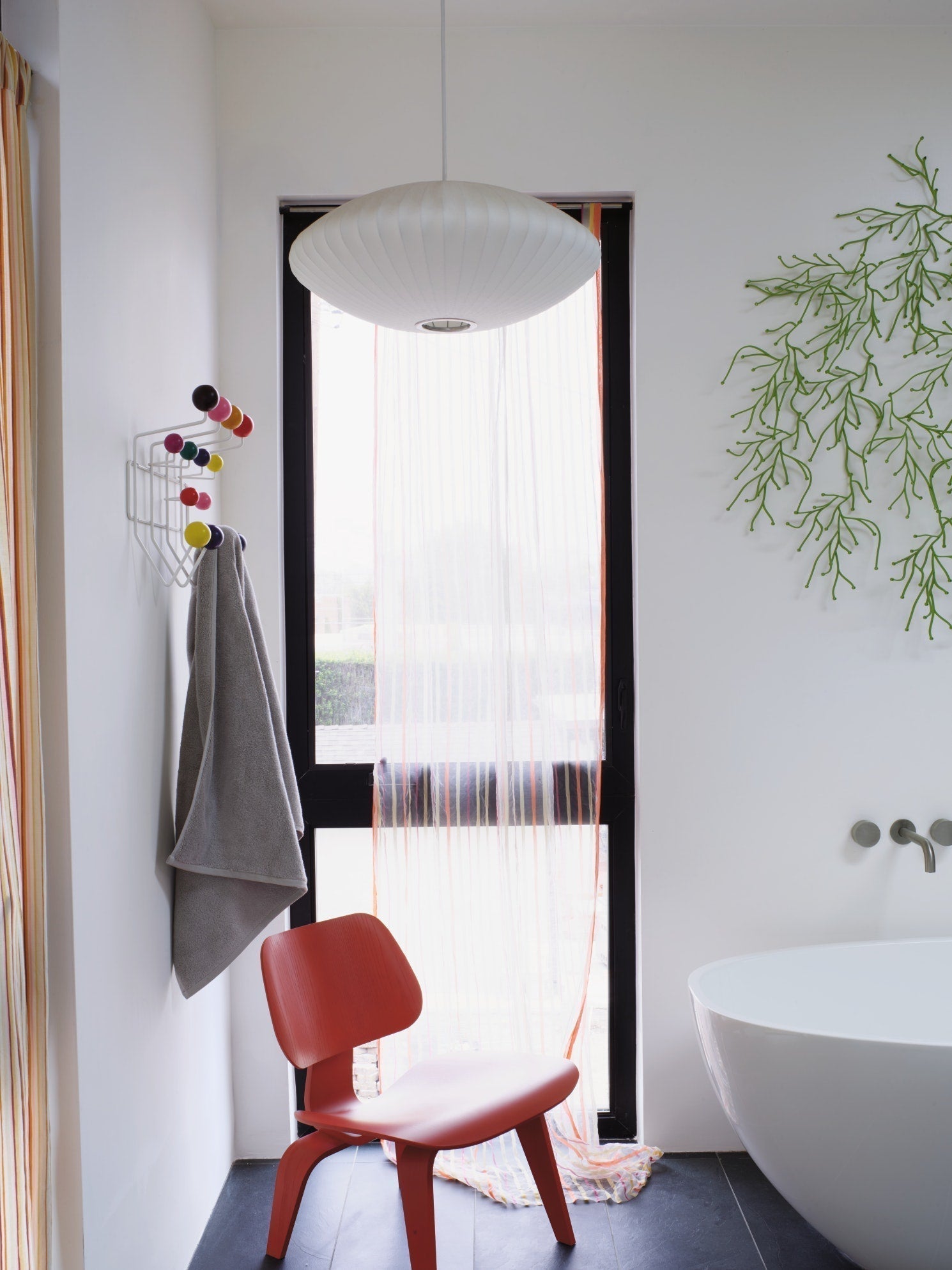 Solarnce Suspension Minimaliste en Soie et Acier