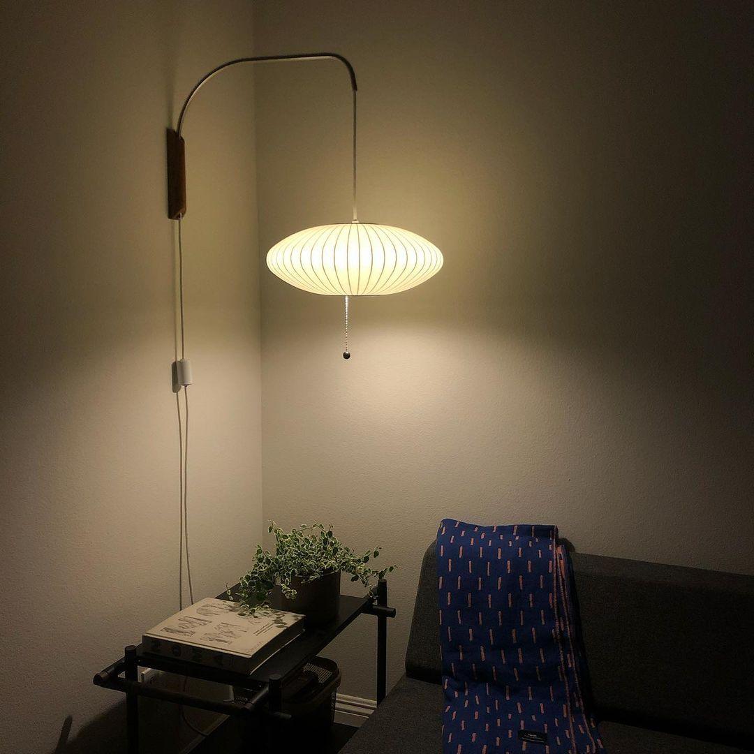 Lustra Wall Sconce Walnut Ball