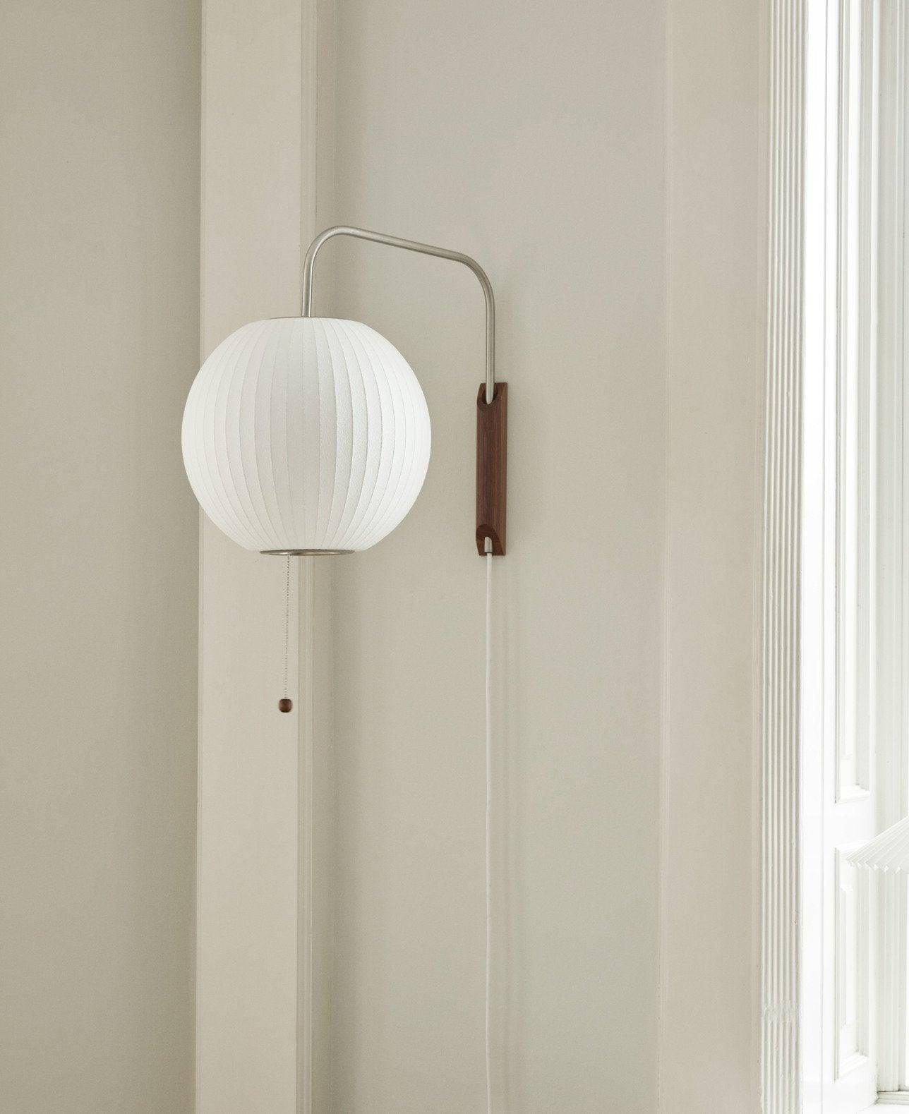 Lustra Wall Sconce Walnut Ball