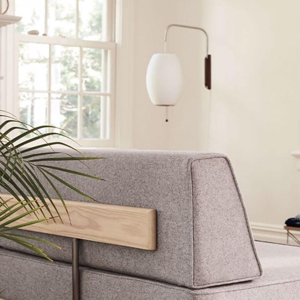 Lustra Wall Sconce Walnut Ball