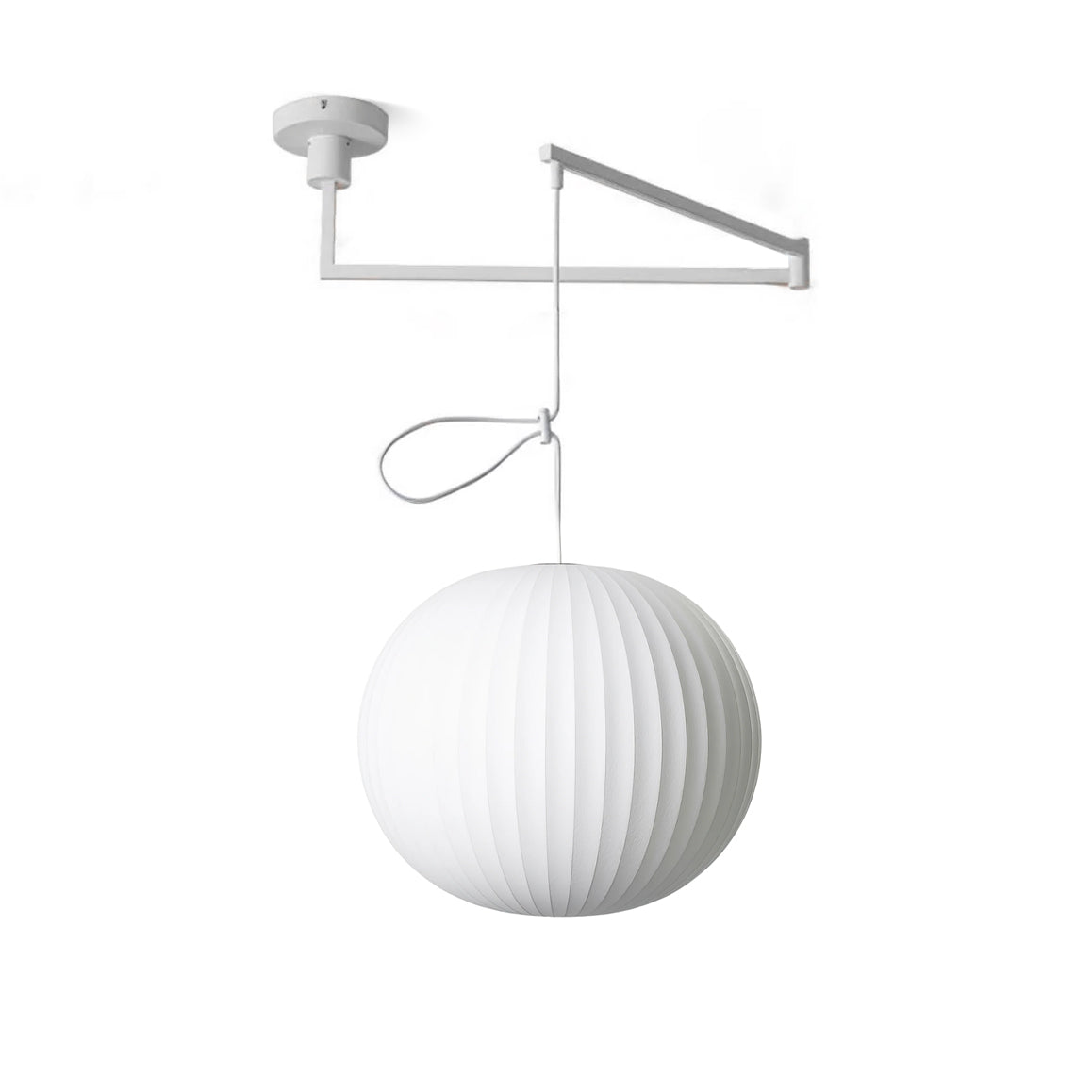 Solarnce Suspension Minimaliste en Soie et Acier