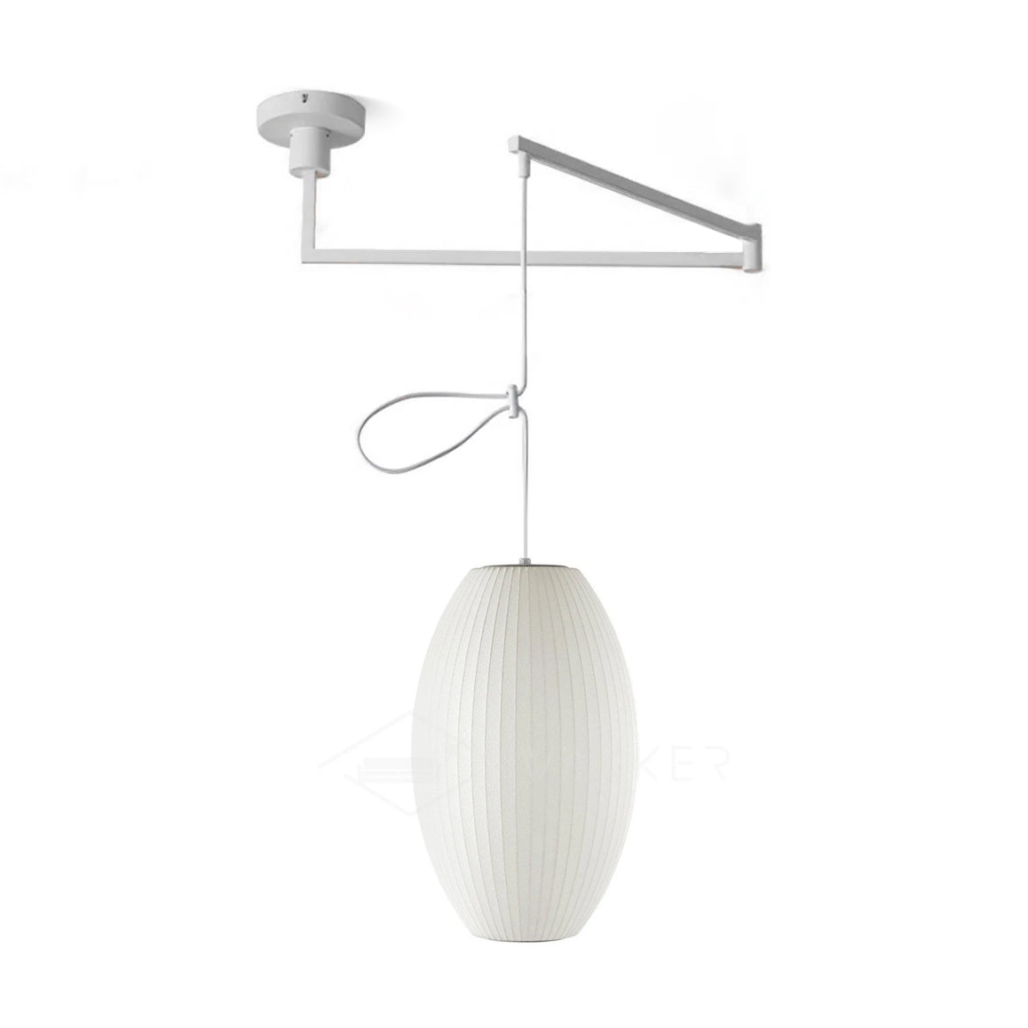 Solarnce Suspension Minimaliste en Soie et Acier