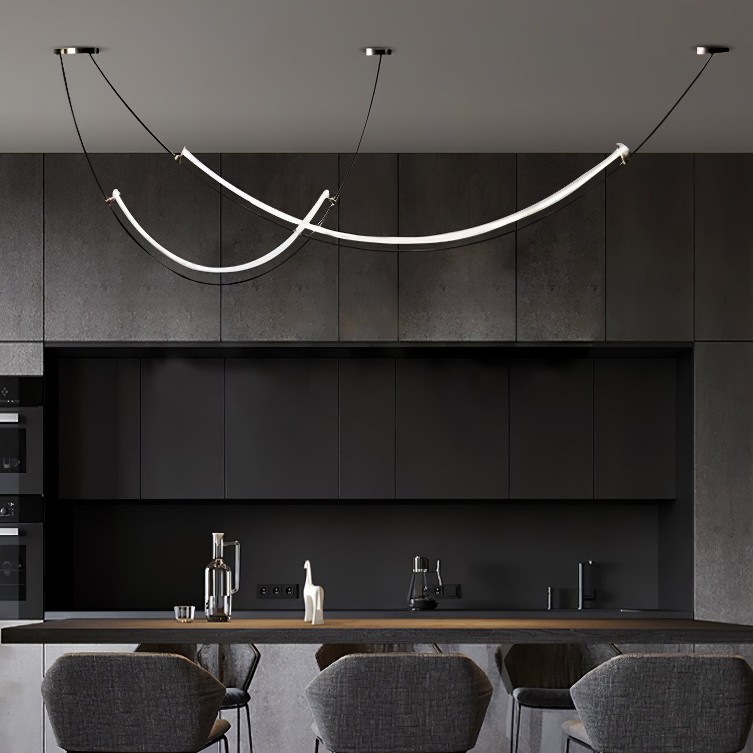 Zephira Suspension LED Courbée