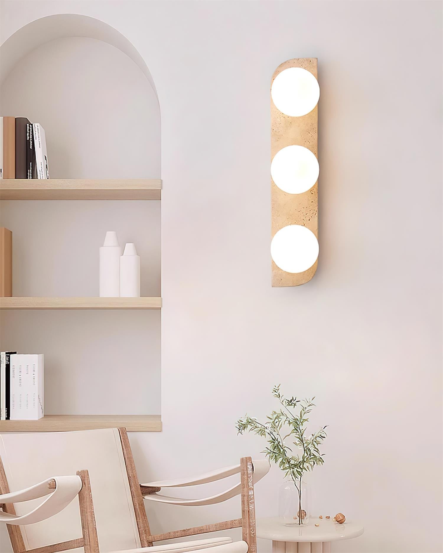 Ritta Applique Murale Moderne en Travertin
