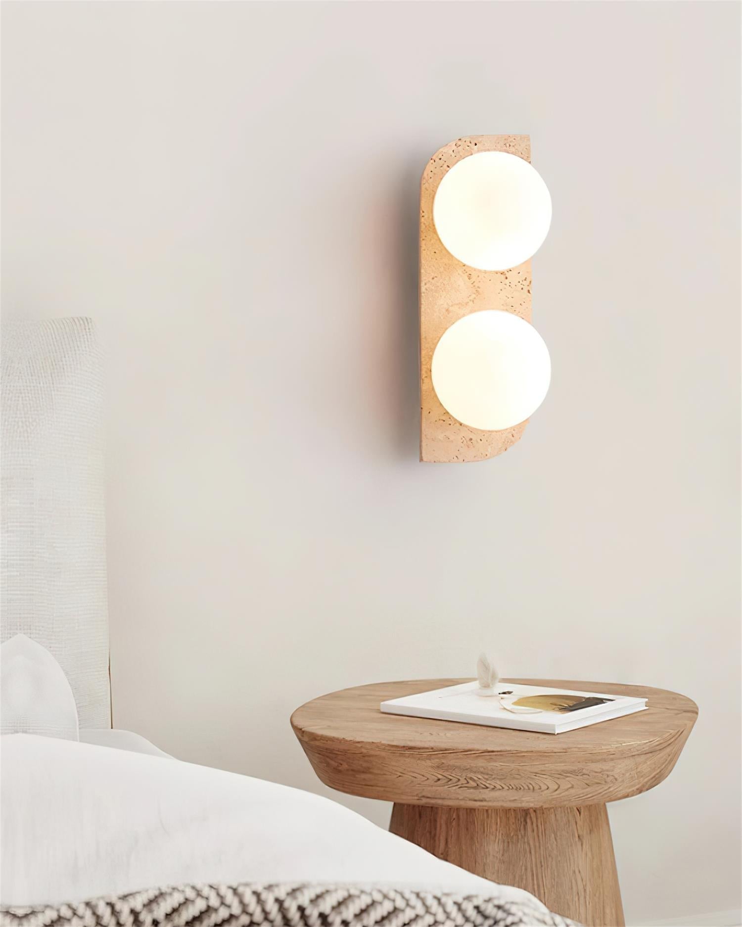 Ritta Applique Murale Moderne en Travertin