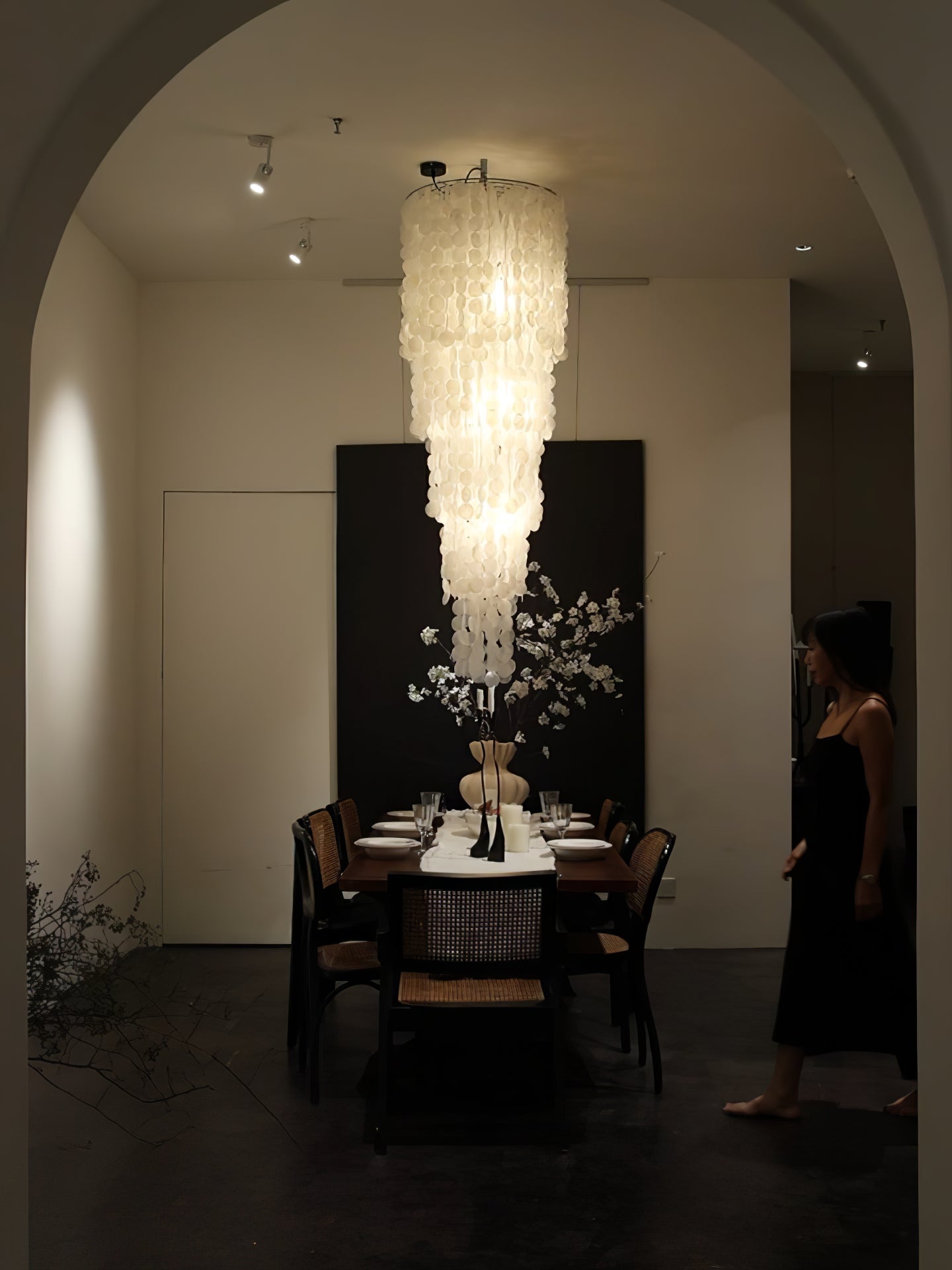Eloryra Lustre en Verre en Cascade