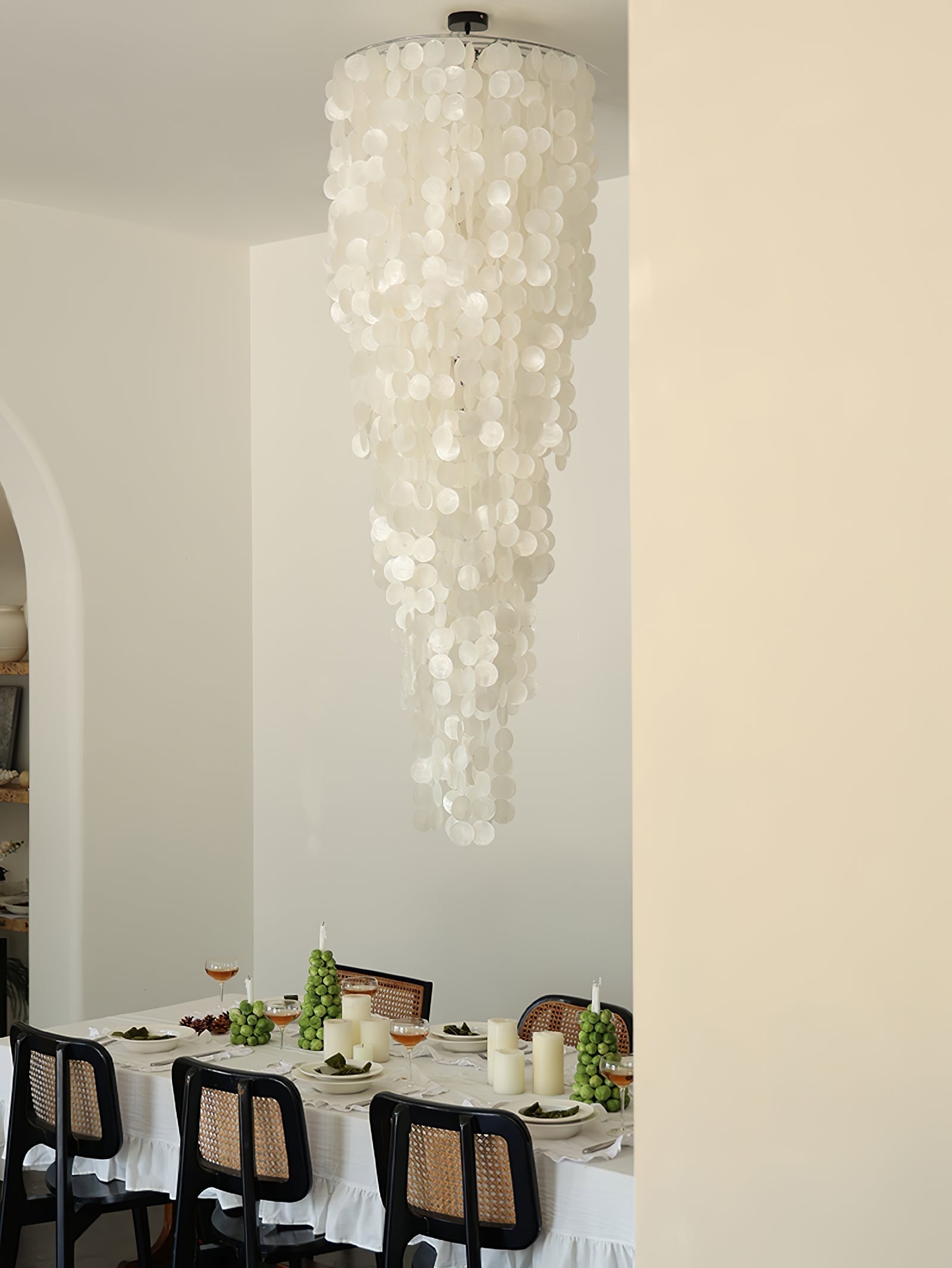 Eloryra Lustre en Verre en Cascade