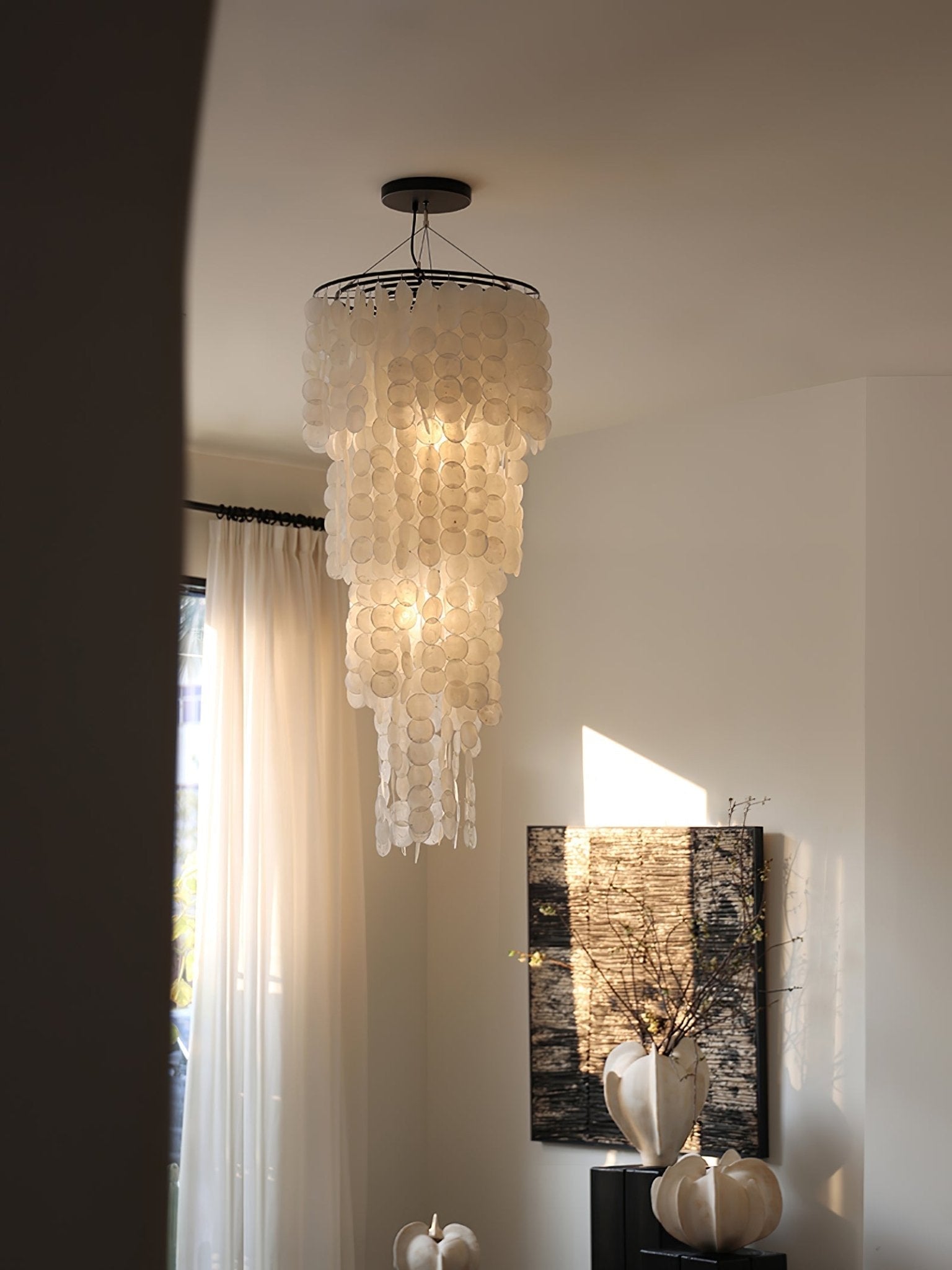 Eloryra Lustre en Verre en Cascade