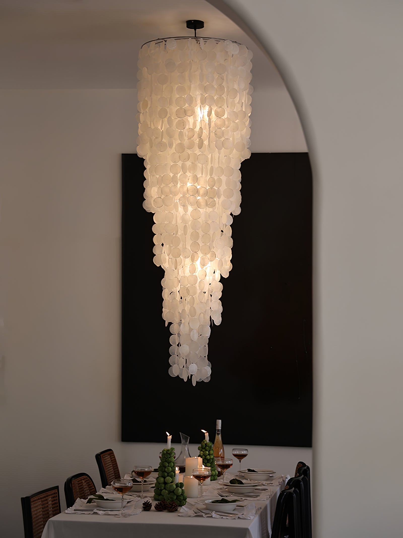 Eloryra Lustre en Verre en Cascade