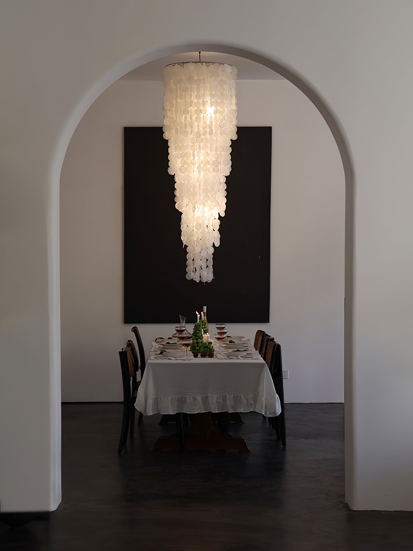 Eloryra Lustre en Verre en Cascade