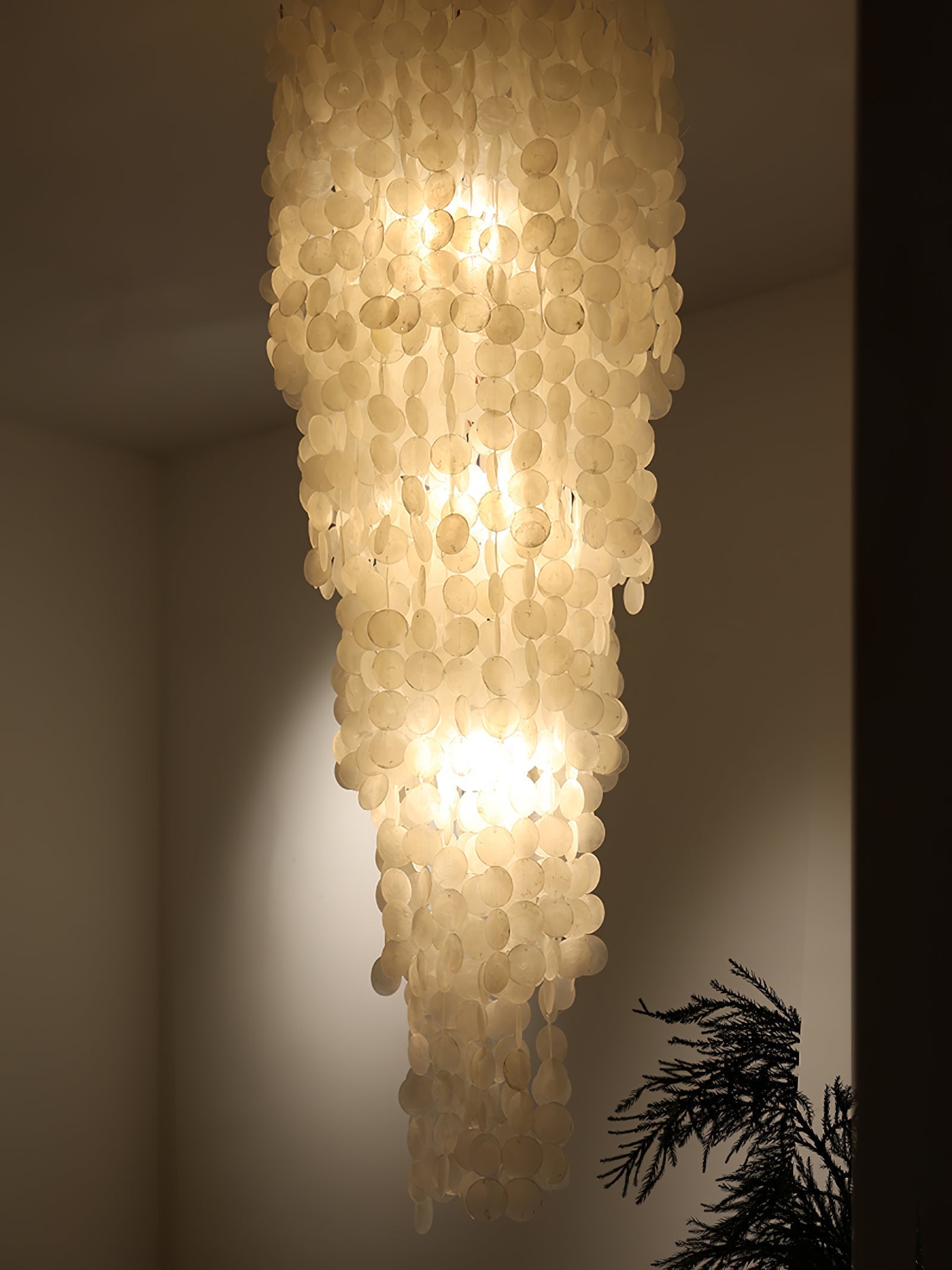 Eloryra Lustre en Verre en Cascade