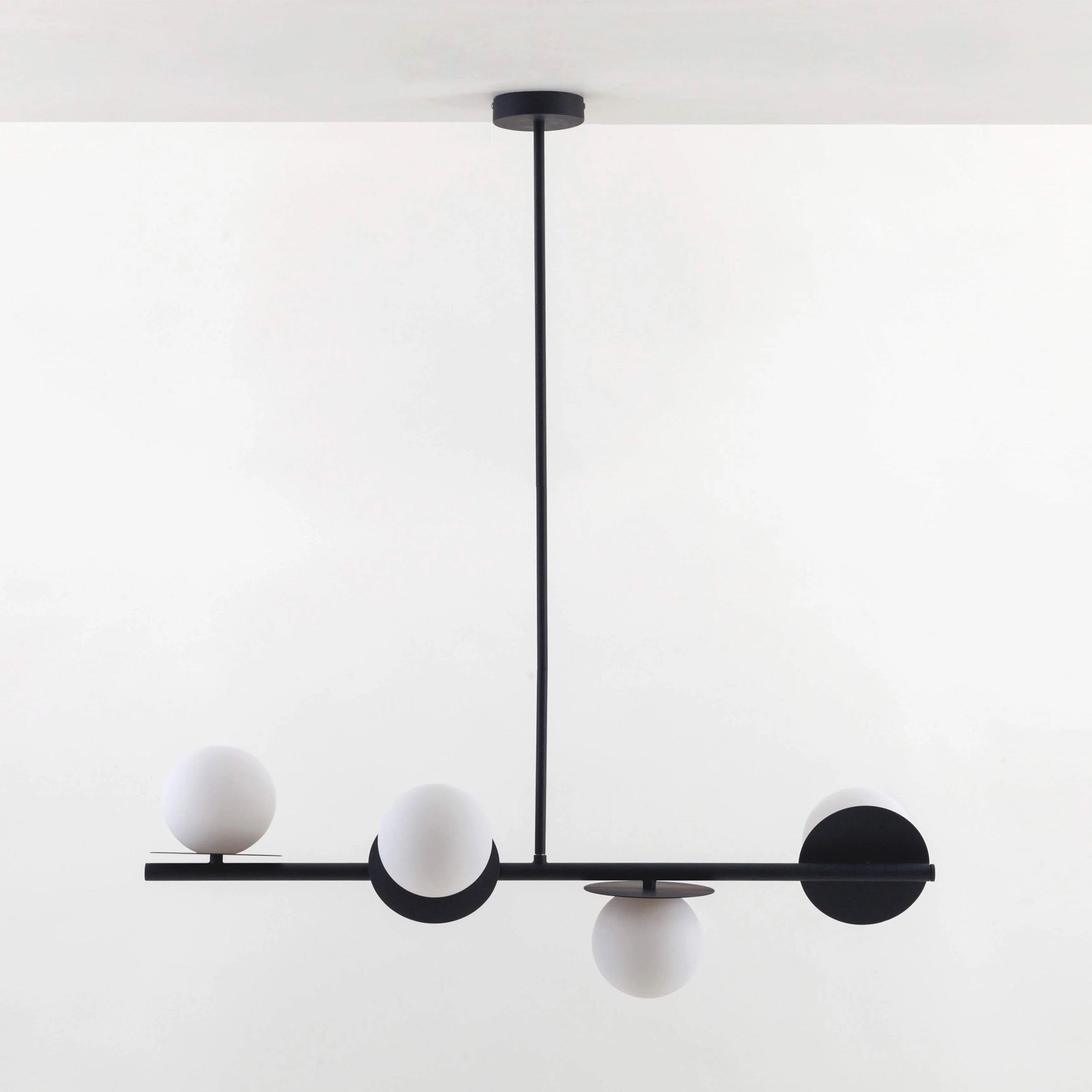 Evvararis Lustre Moderne Minimaliste en Laiton et Verre