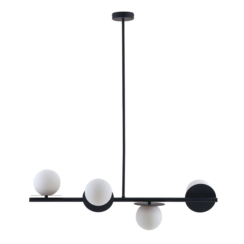 Evvararis Lustre Moderne Minimaliste en Laiton et Verre