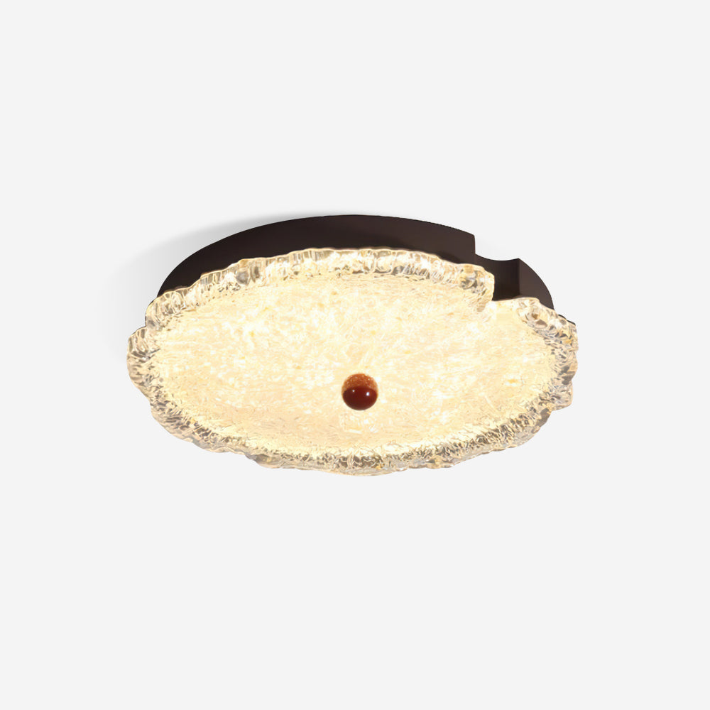 Gialo Lampe Plafonnier en Verre Texturé