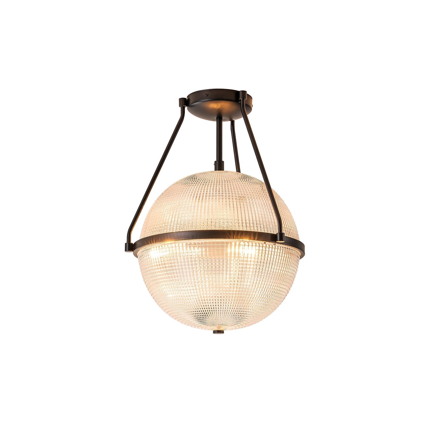 Atale Lampe de Plafond Moderne Minimaliste en Verre et Métal