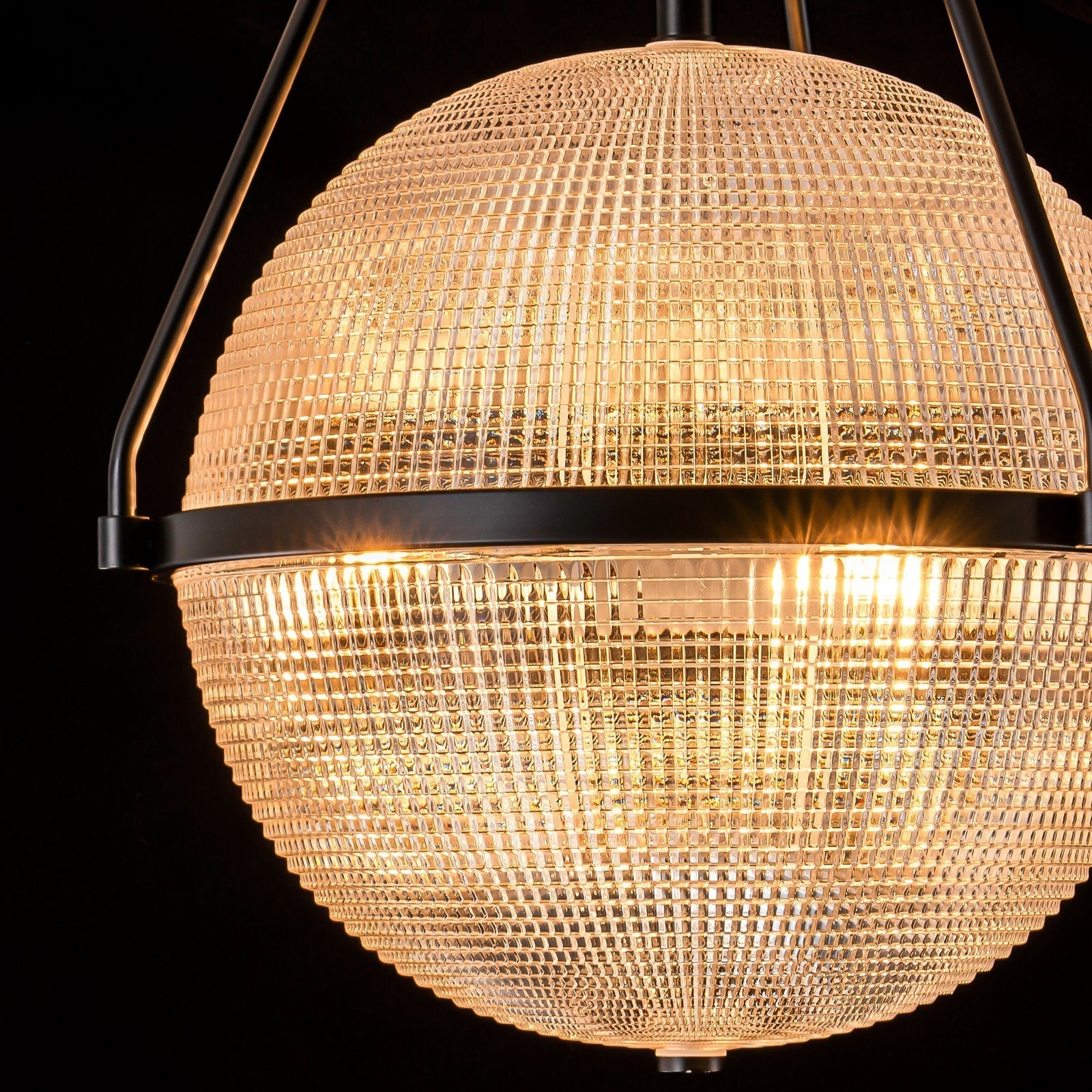 Atale Lampe de Plafond Moderne Minimaliste en Verre et Métal