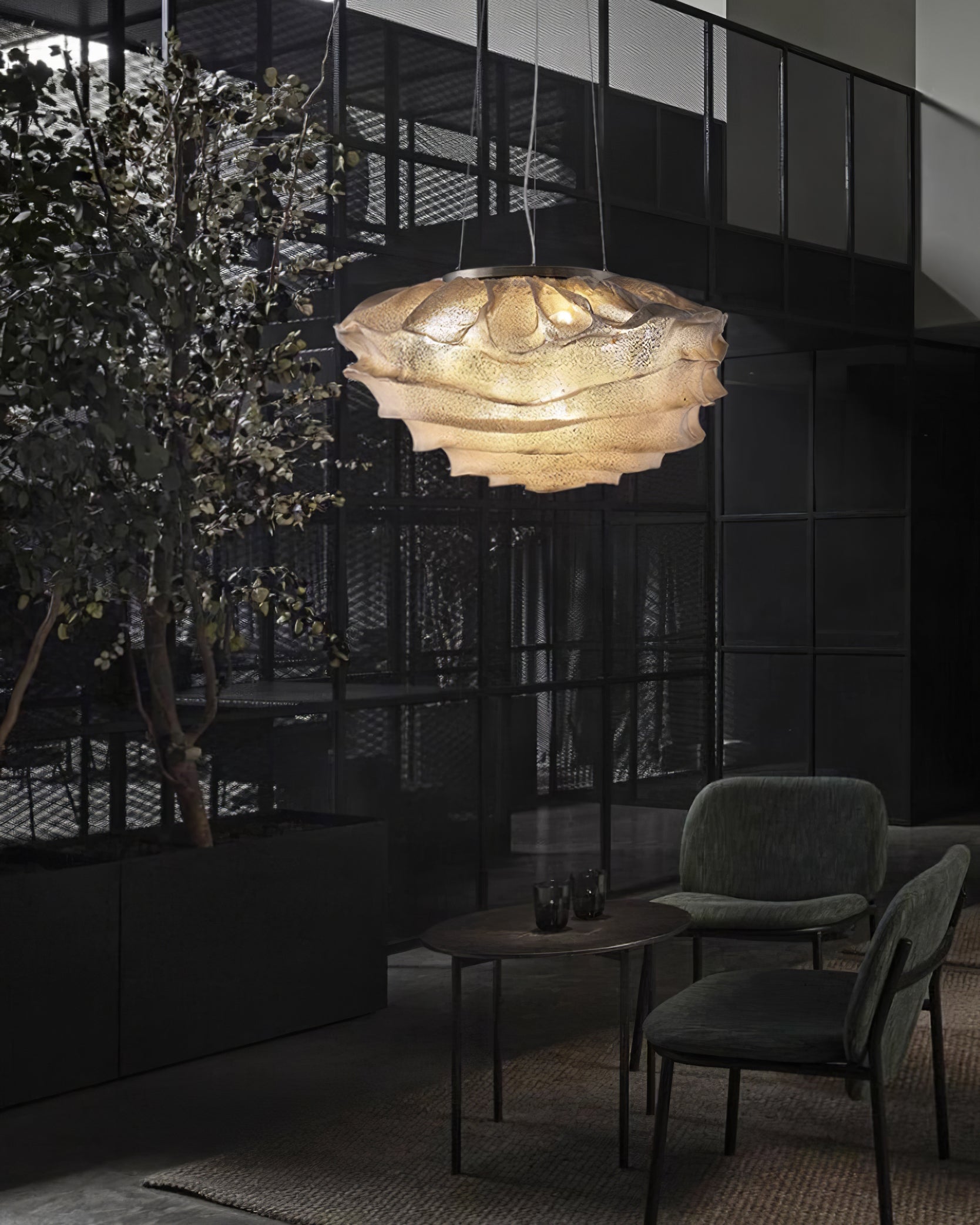 Wavern Suspension Lampe Artistique en Acier